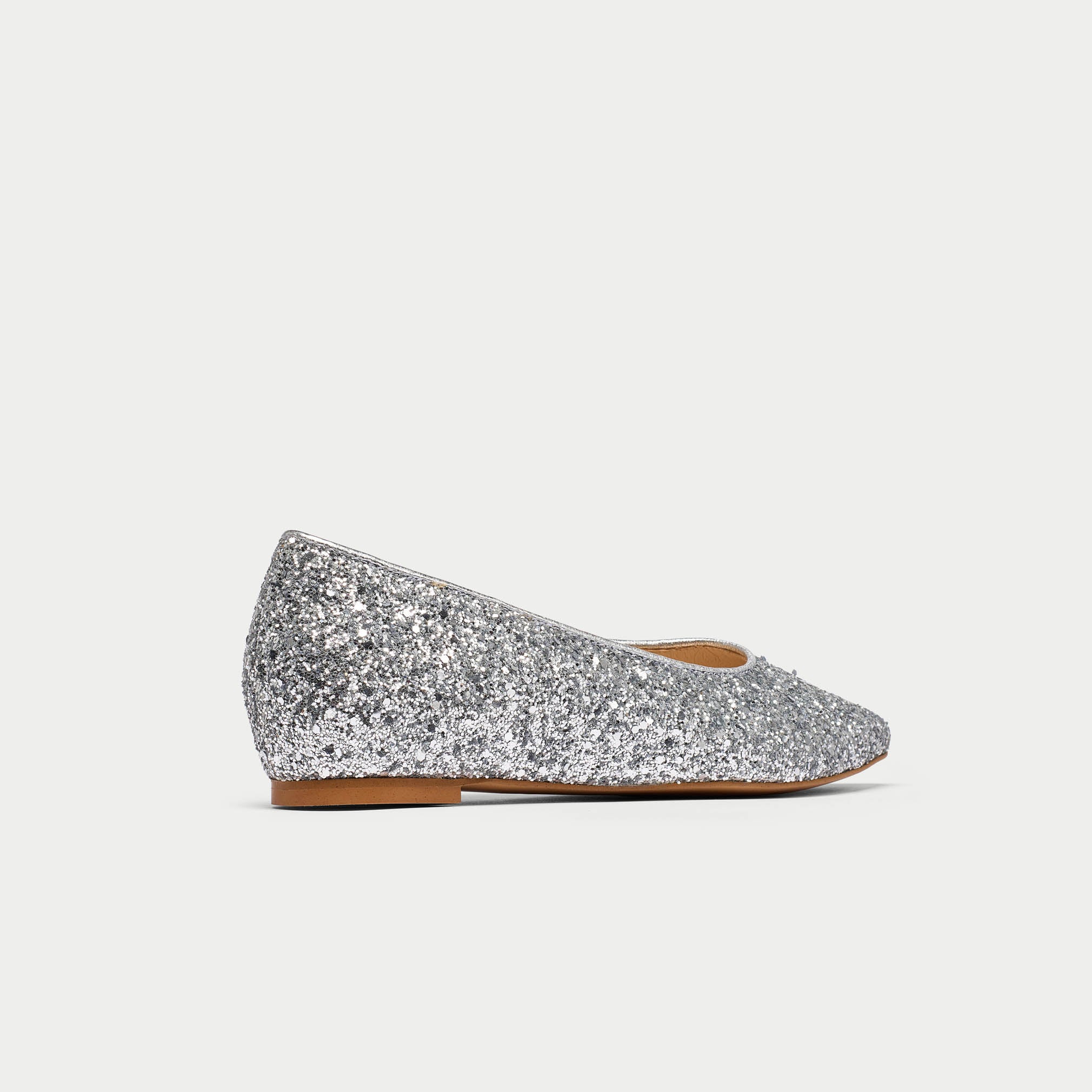 Agata - Silver Sparkle Ballerinas - Image 5