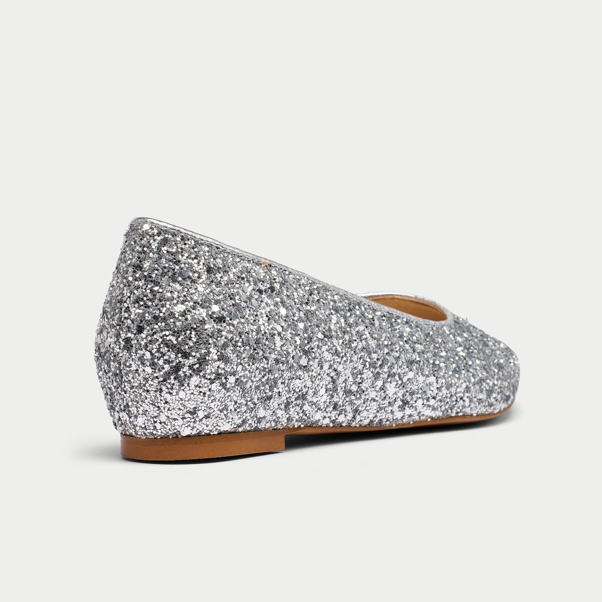 Agata - Silver Sparkle Ballerinas - Image 6