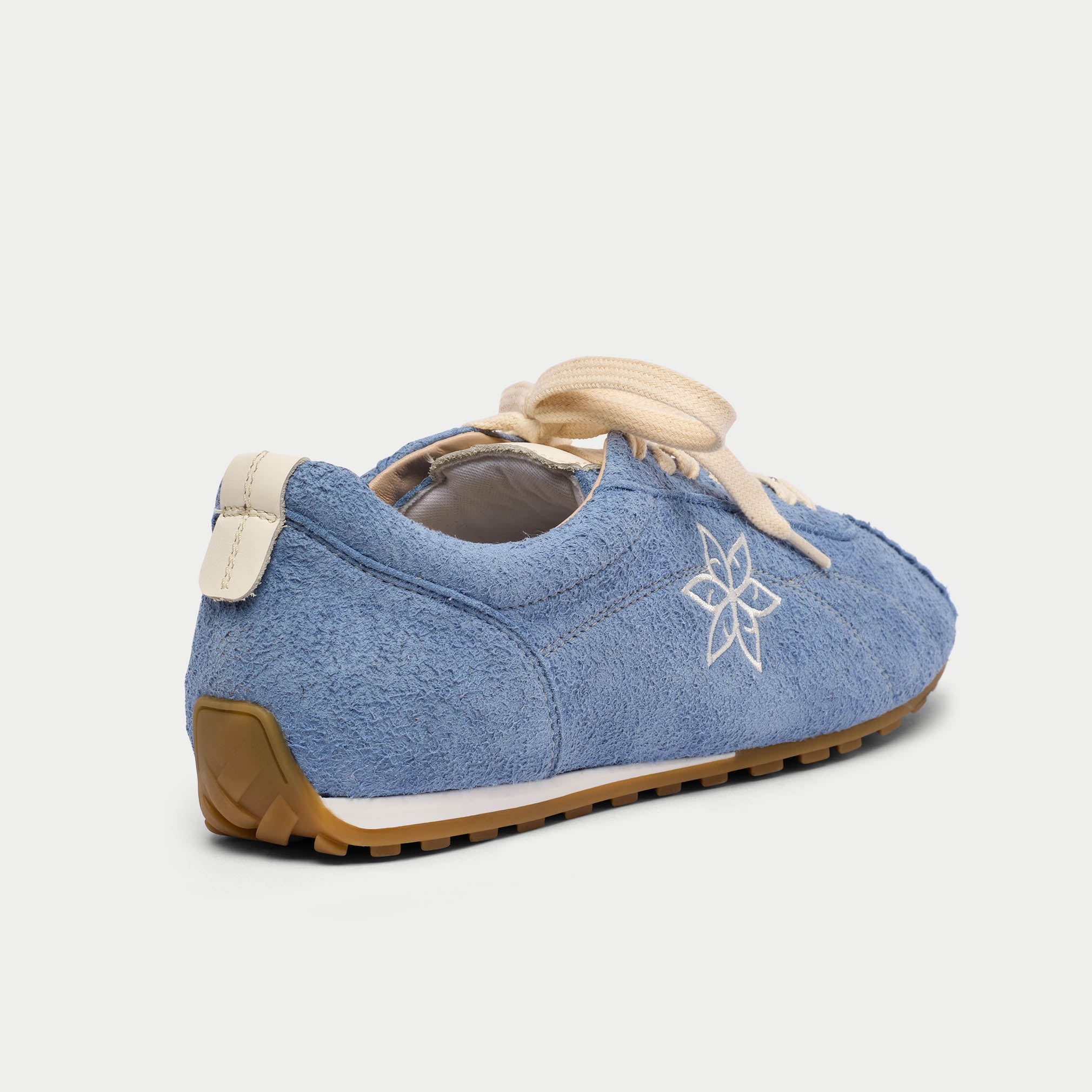 Aurora - Ice Blue Suede Wide Fit Sneakers - Image 5