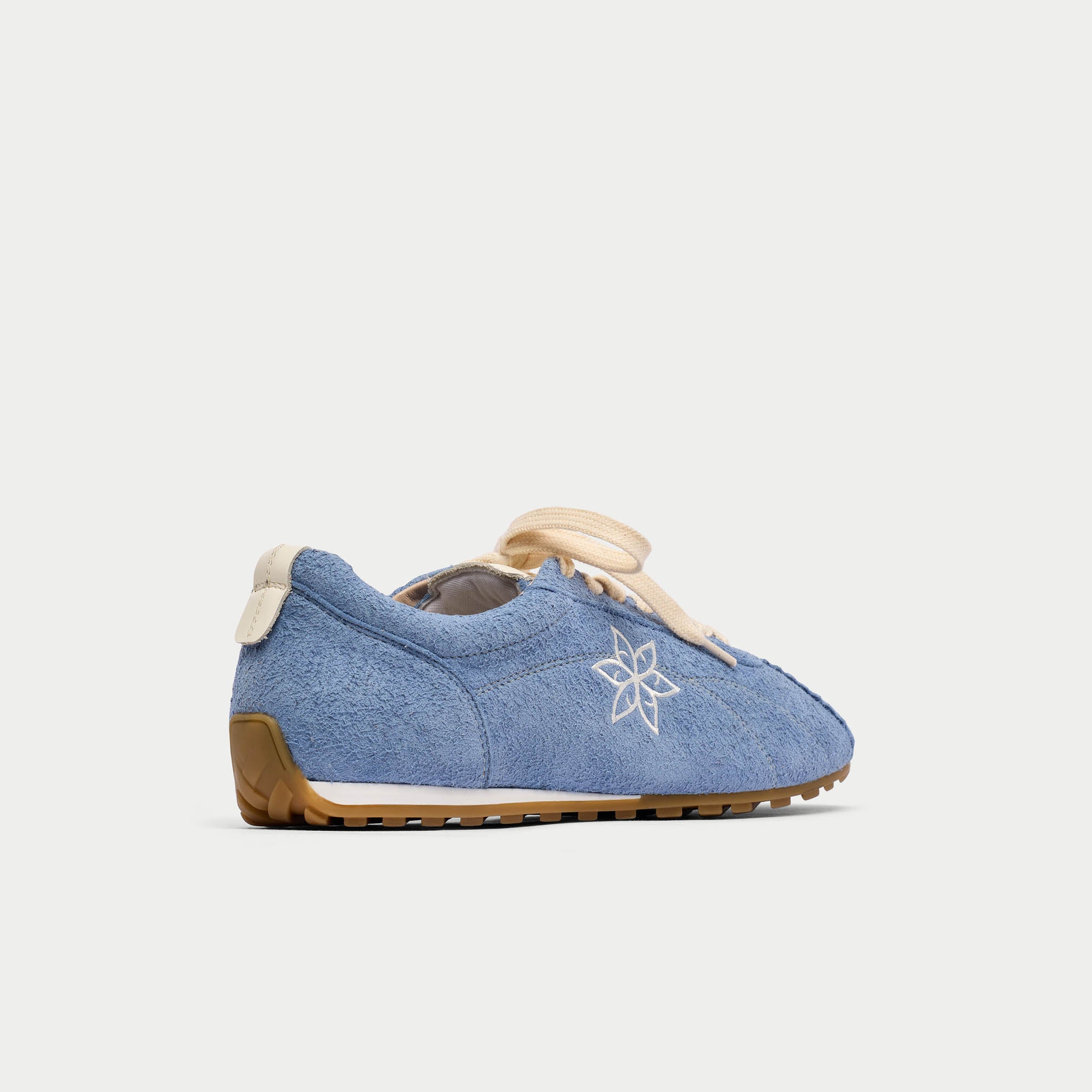 Aurora - Ice Blue Suede Wide Fit Sneakers - Image 7