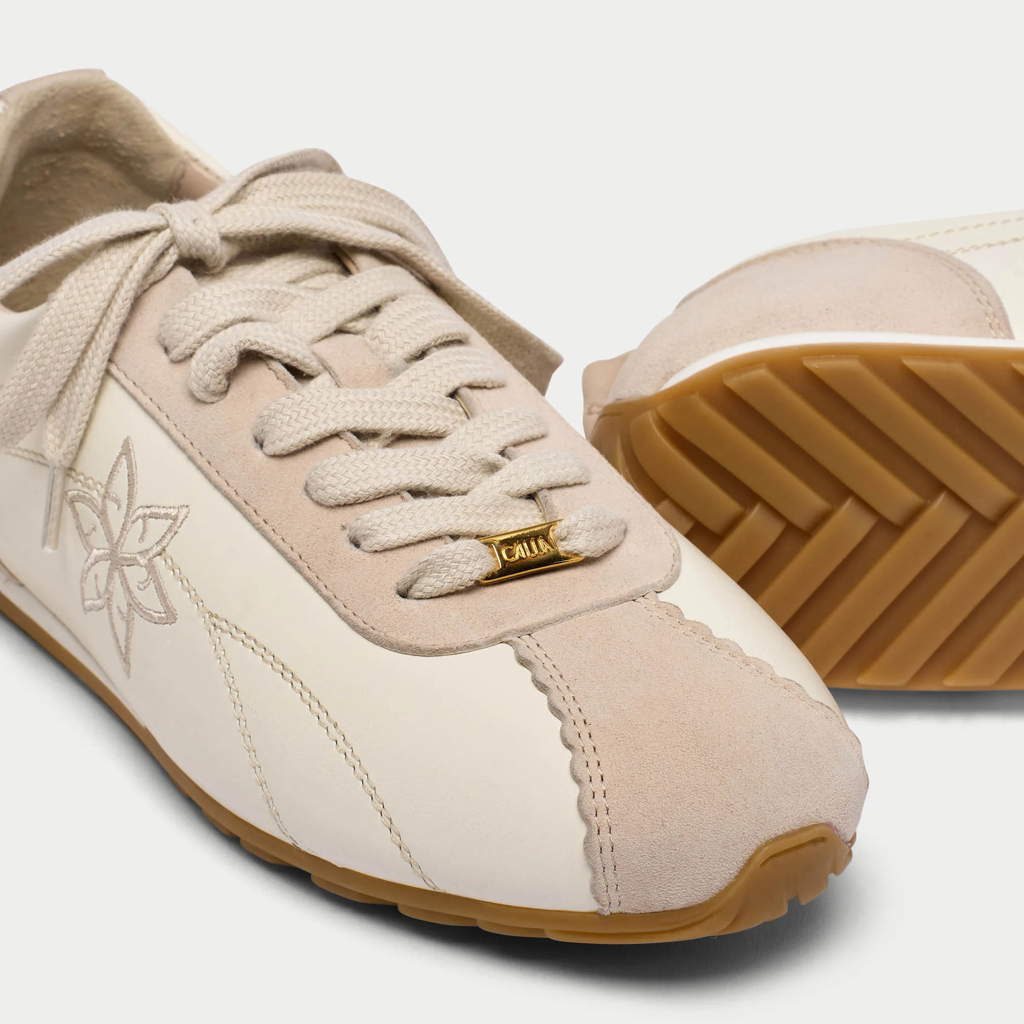 Aurora - Natural Oat Wide Fit Sneakers - Image 4