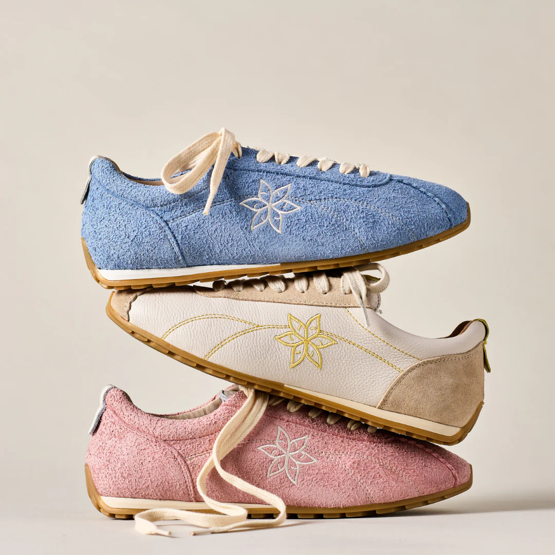 Aurora - Off White & Mustard Wide Fit Sneakers - Image 7