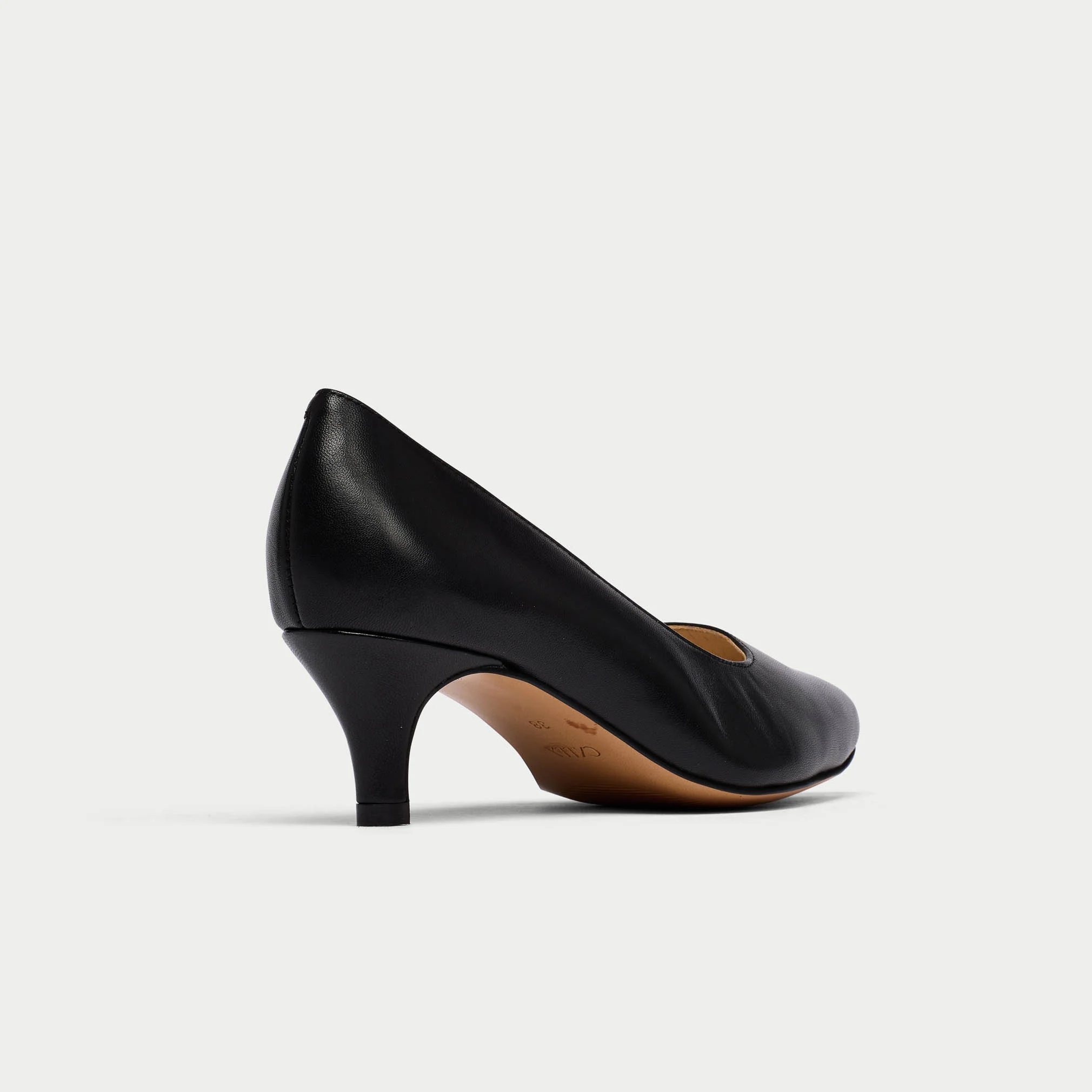 Ava - Black Leather Pumps - Image 5