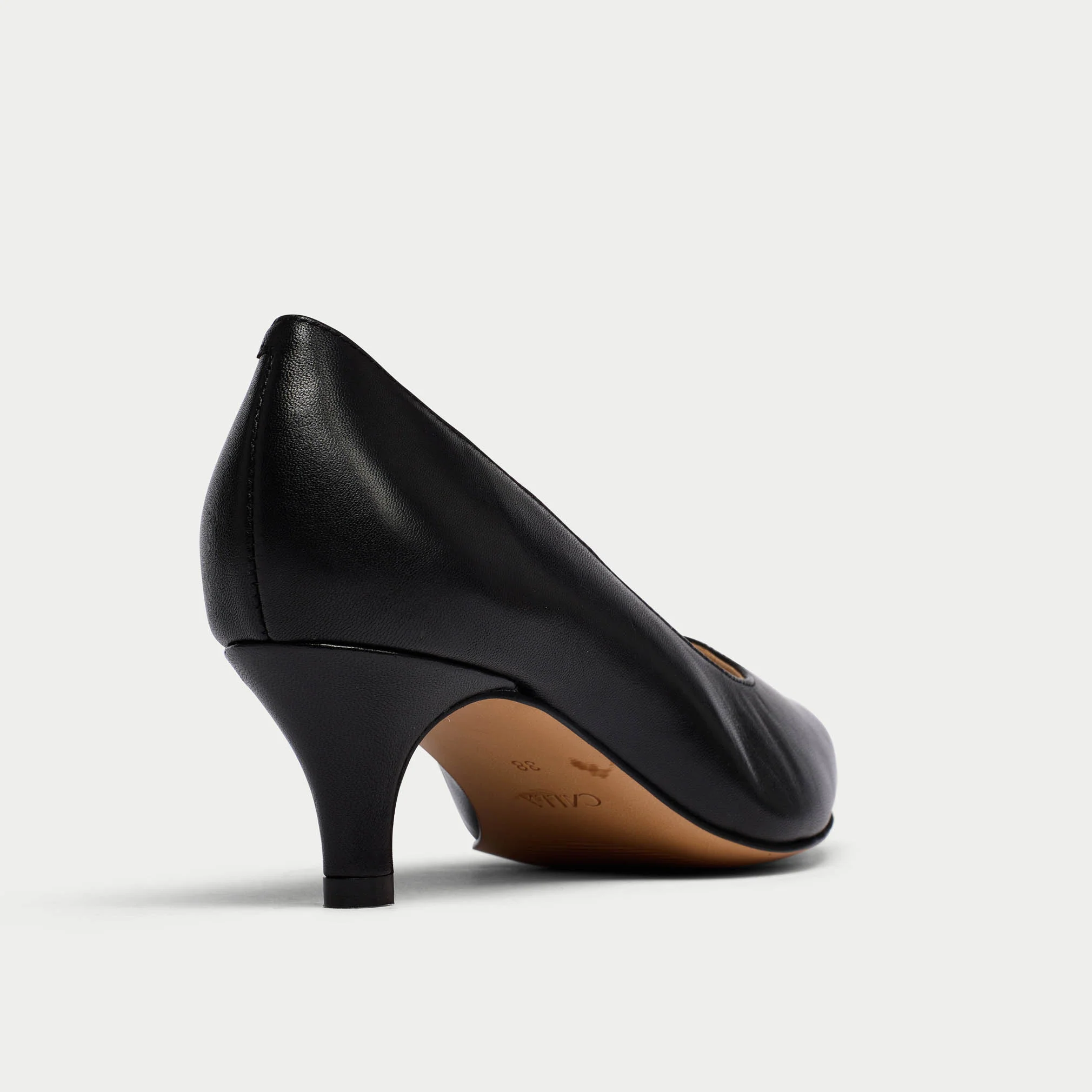 Ava - Black Leather Pumps - Image 8