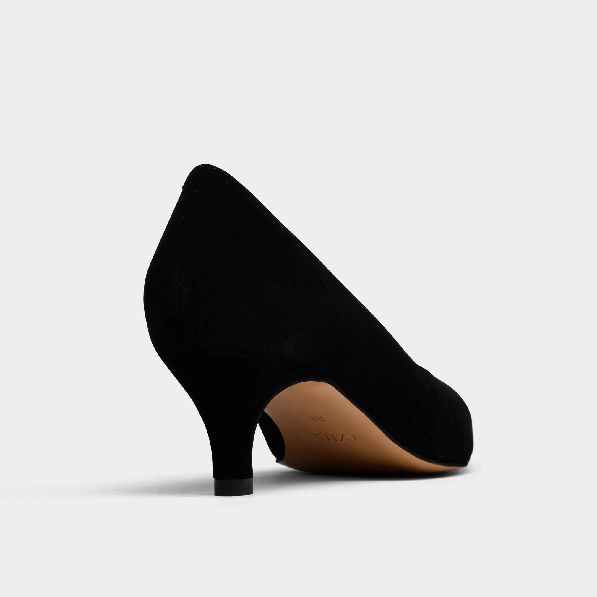 Ava - Black Suede Pumps - Image 3