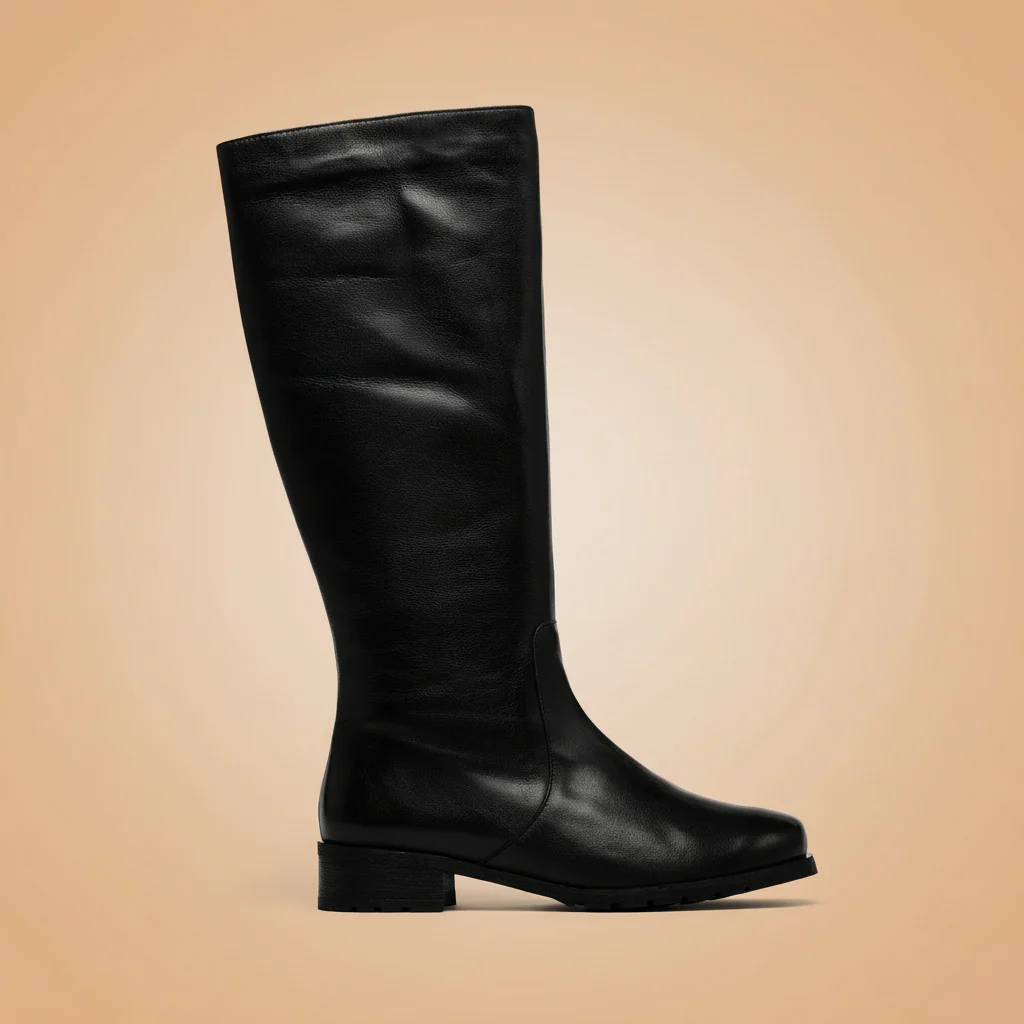 Bella - Black Leather Boots