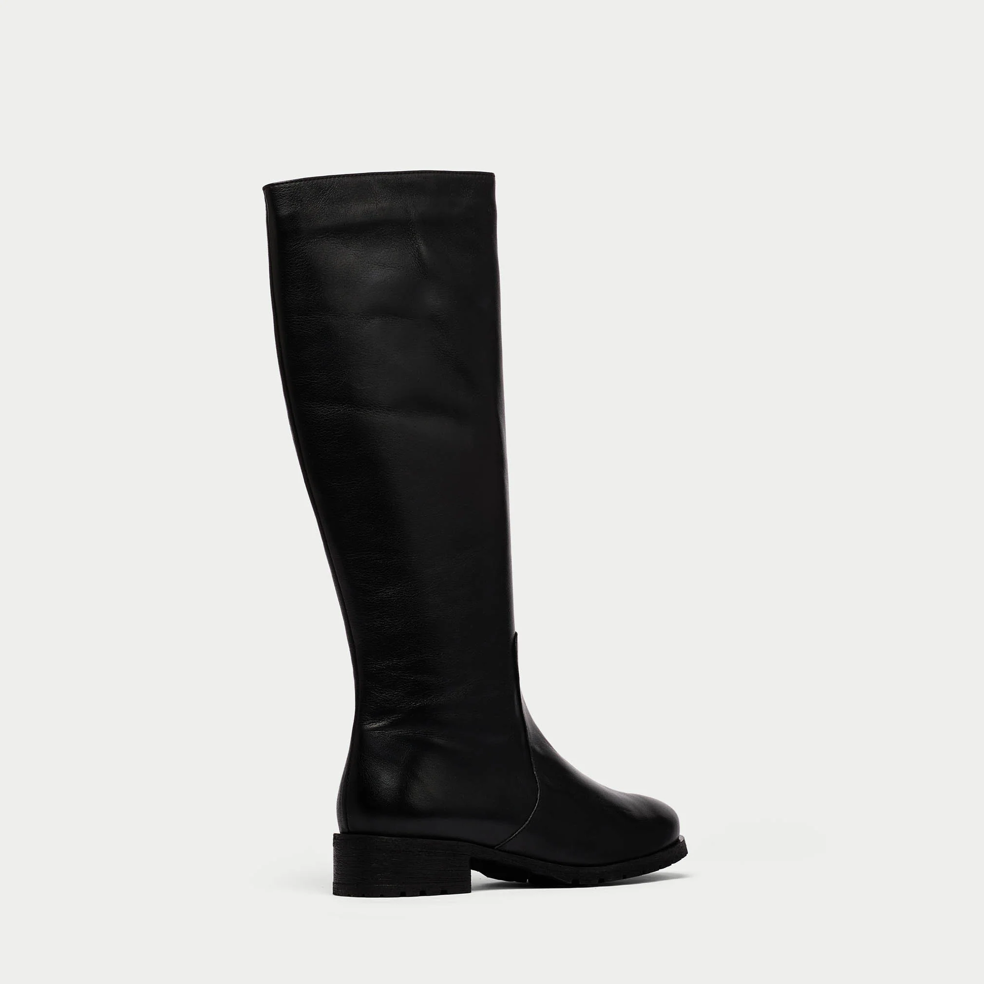 Bella - Black Leather Boots - Image 3