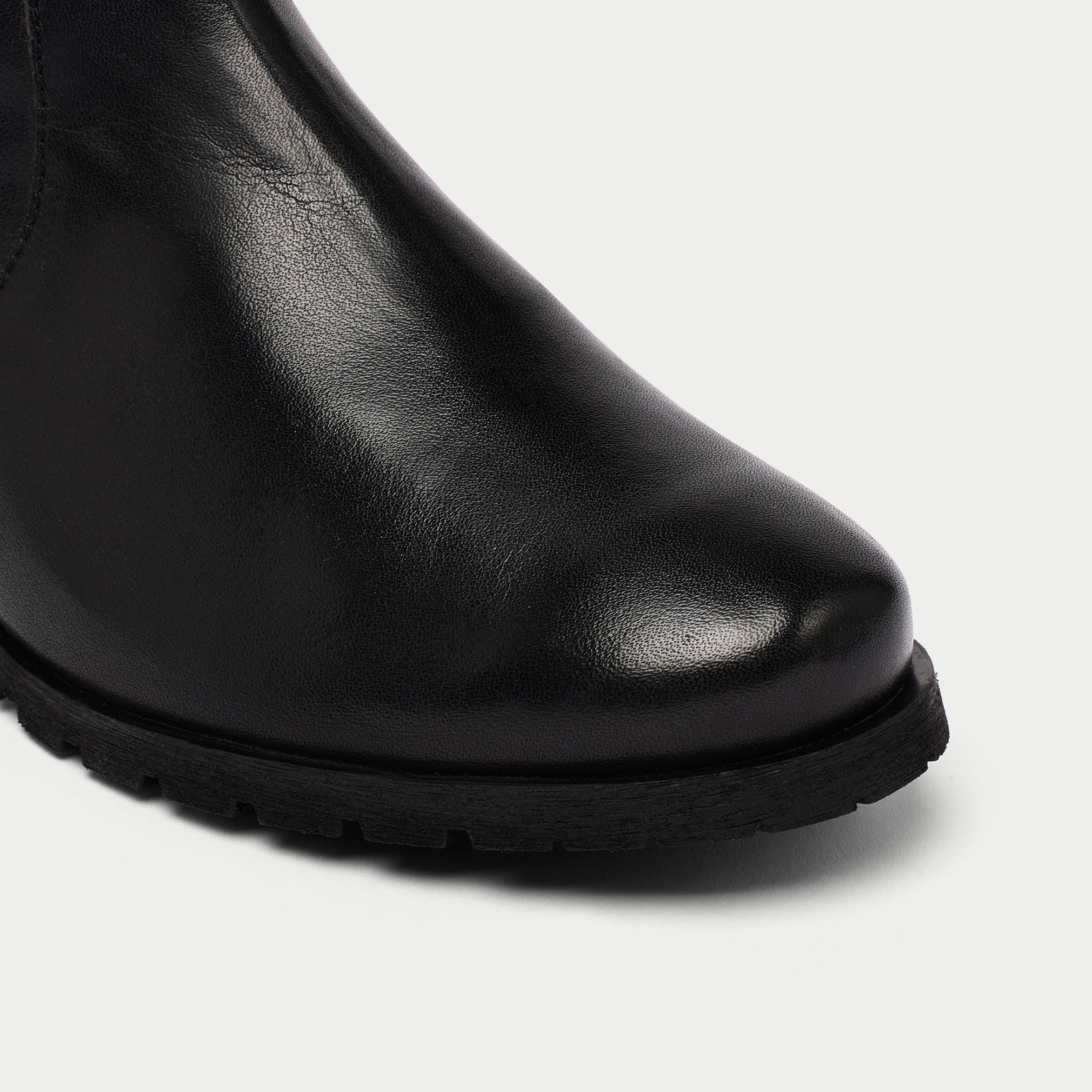Bella - Black Leather Boots - Image 4