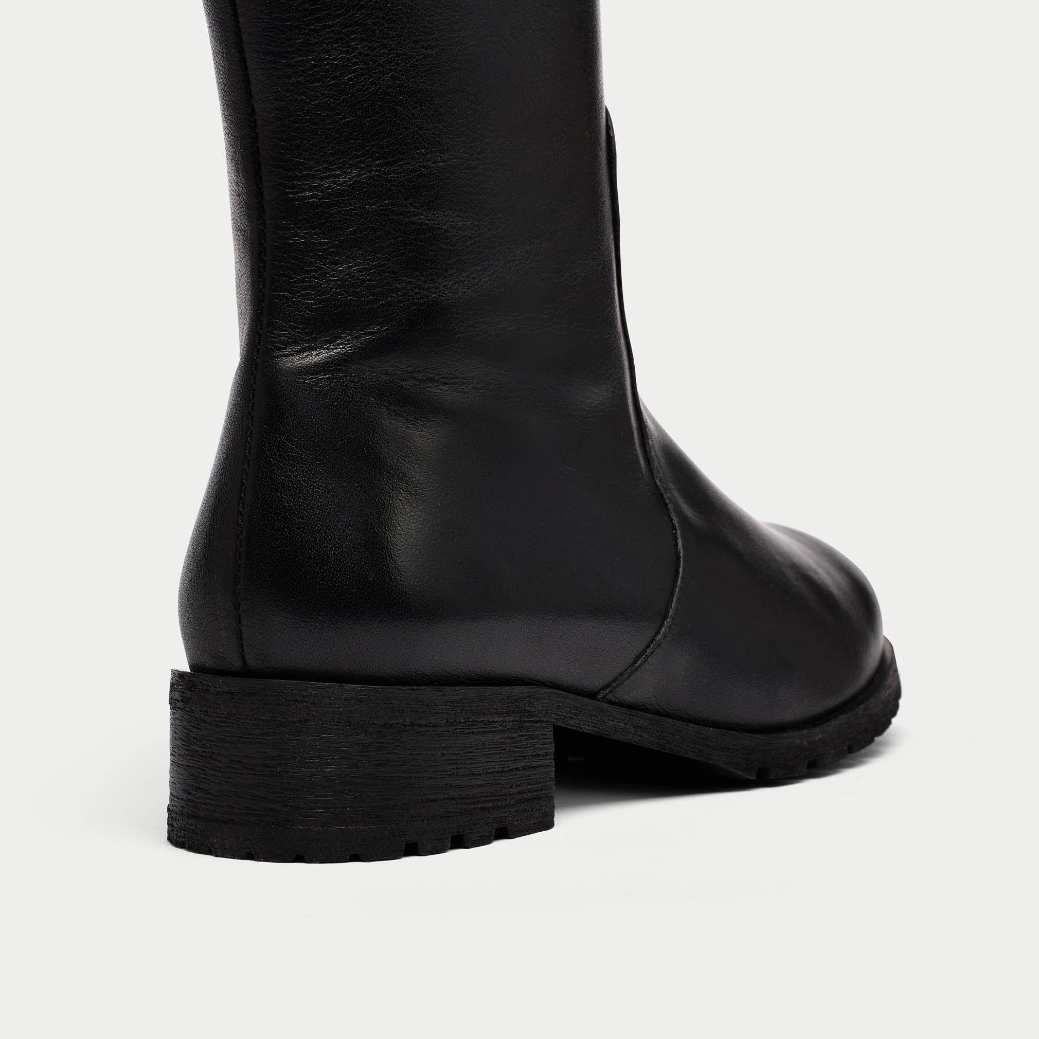 Bella - Black Leather Boots - Image 5