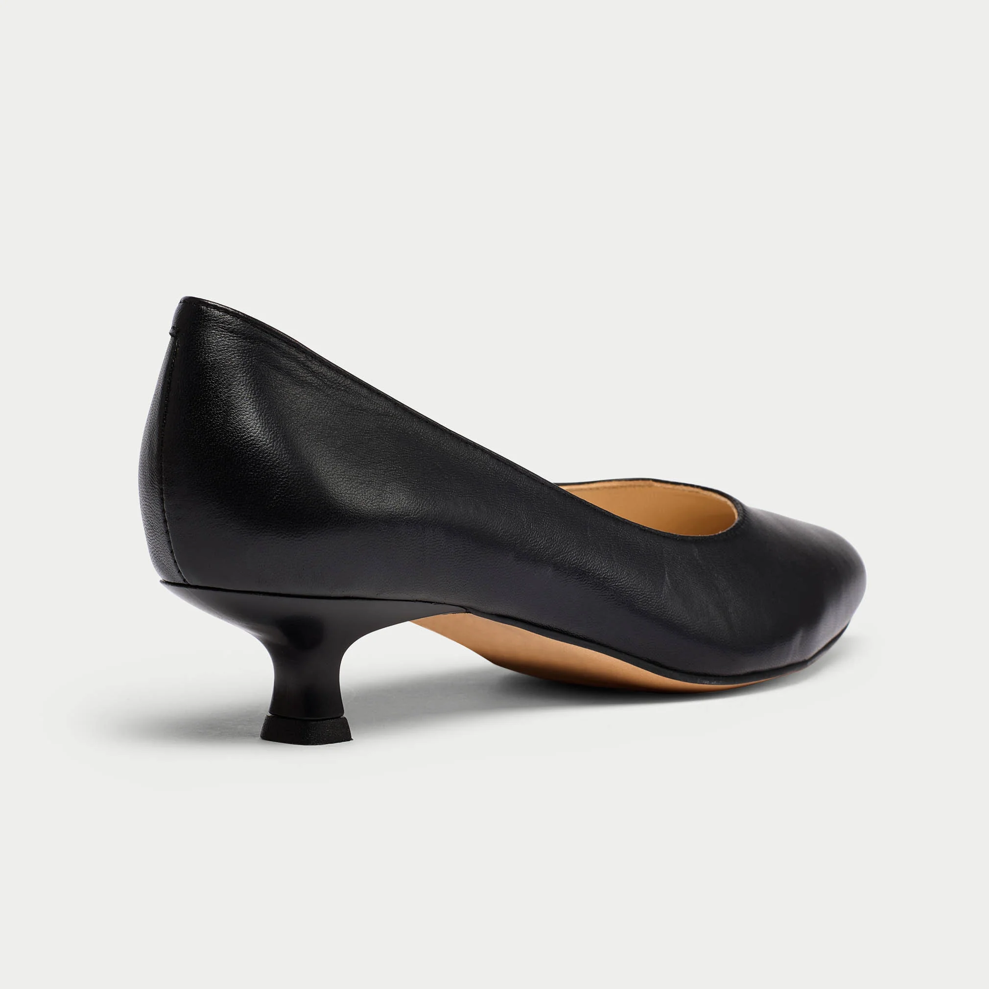 Claudia - Black Leather Pumps - Image 5