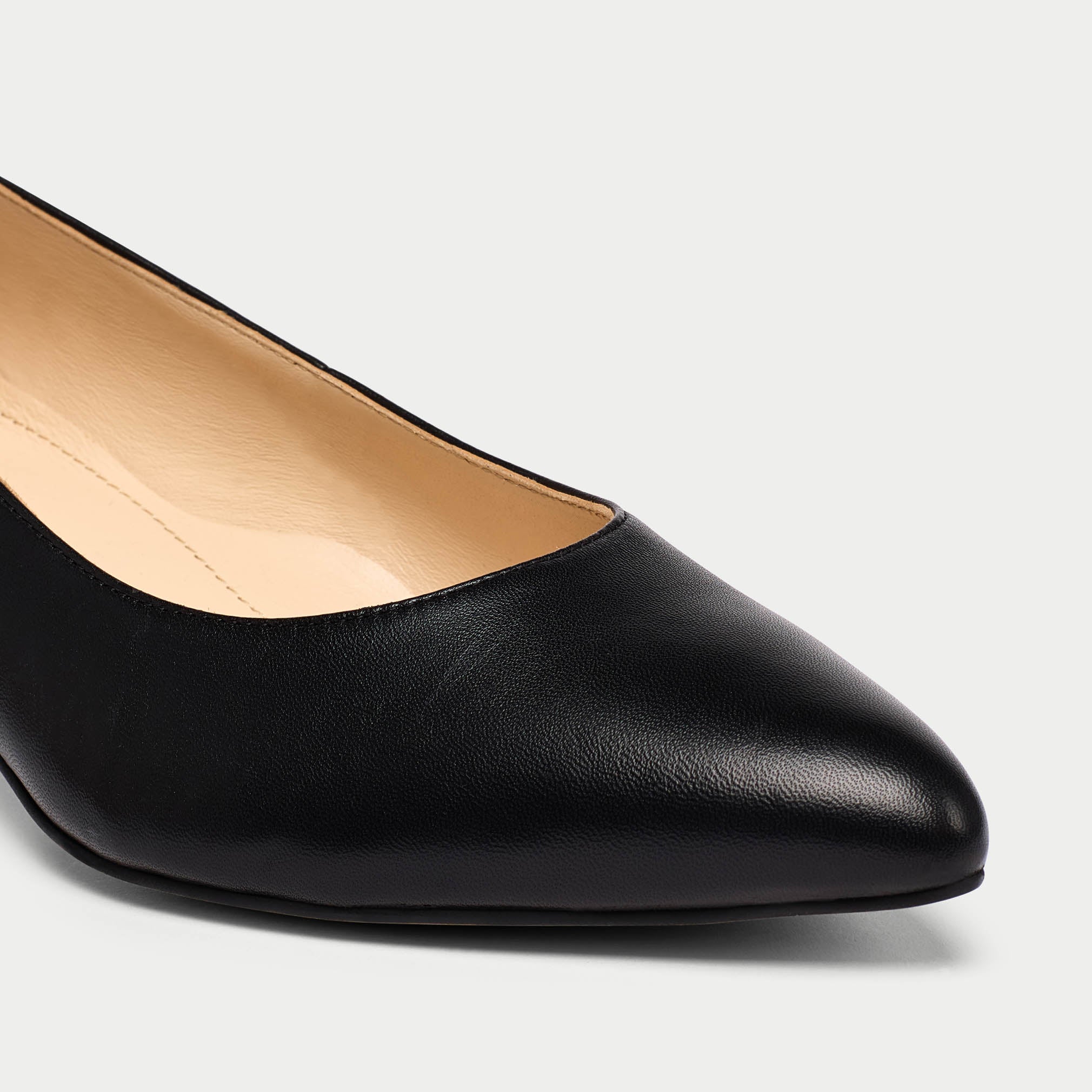 Claudia - Black Leather Pumps - Image 6