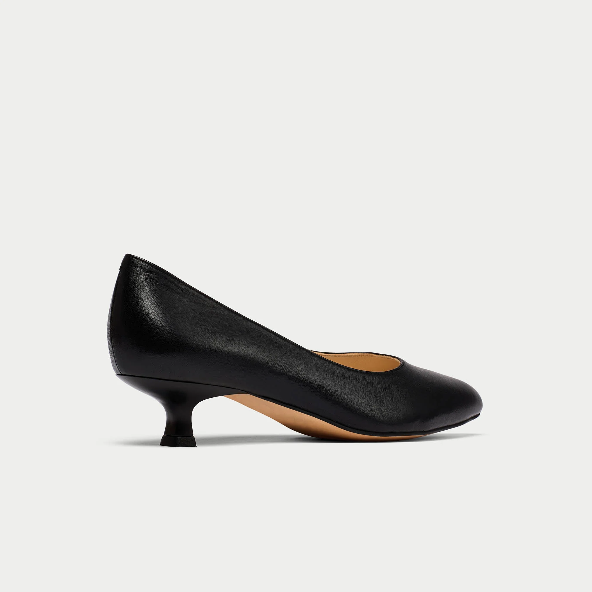 Claudia - Black Leather Pumps - Image 9