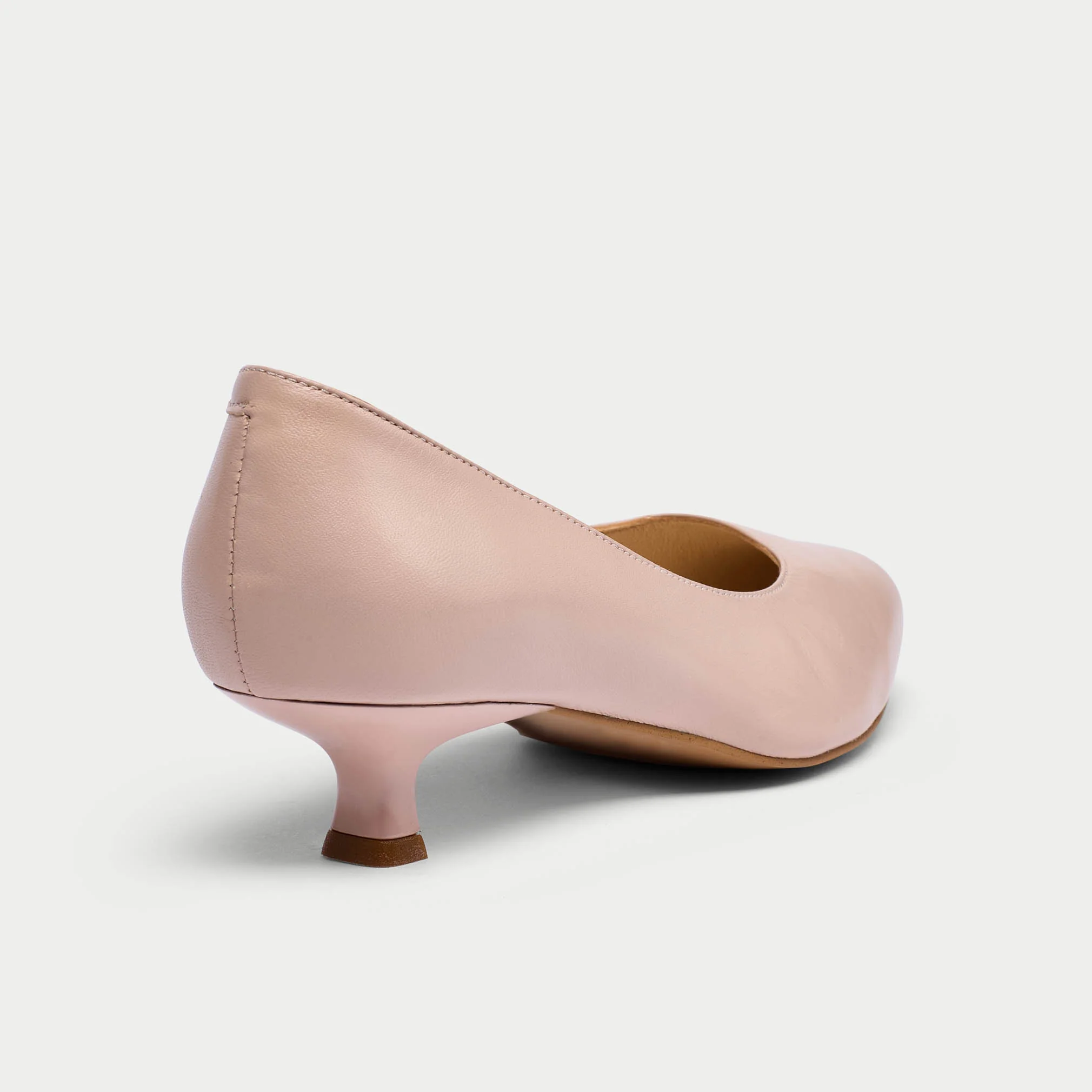 Claudia - Blush Leather Pumps - Image 3