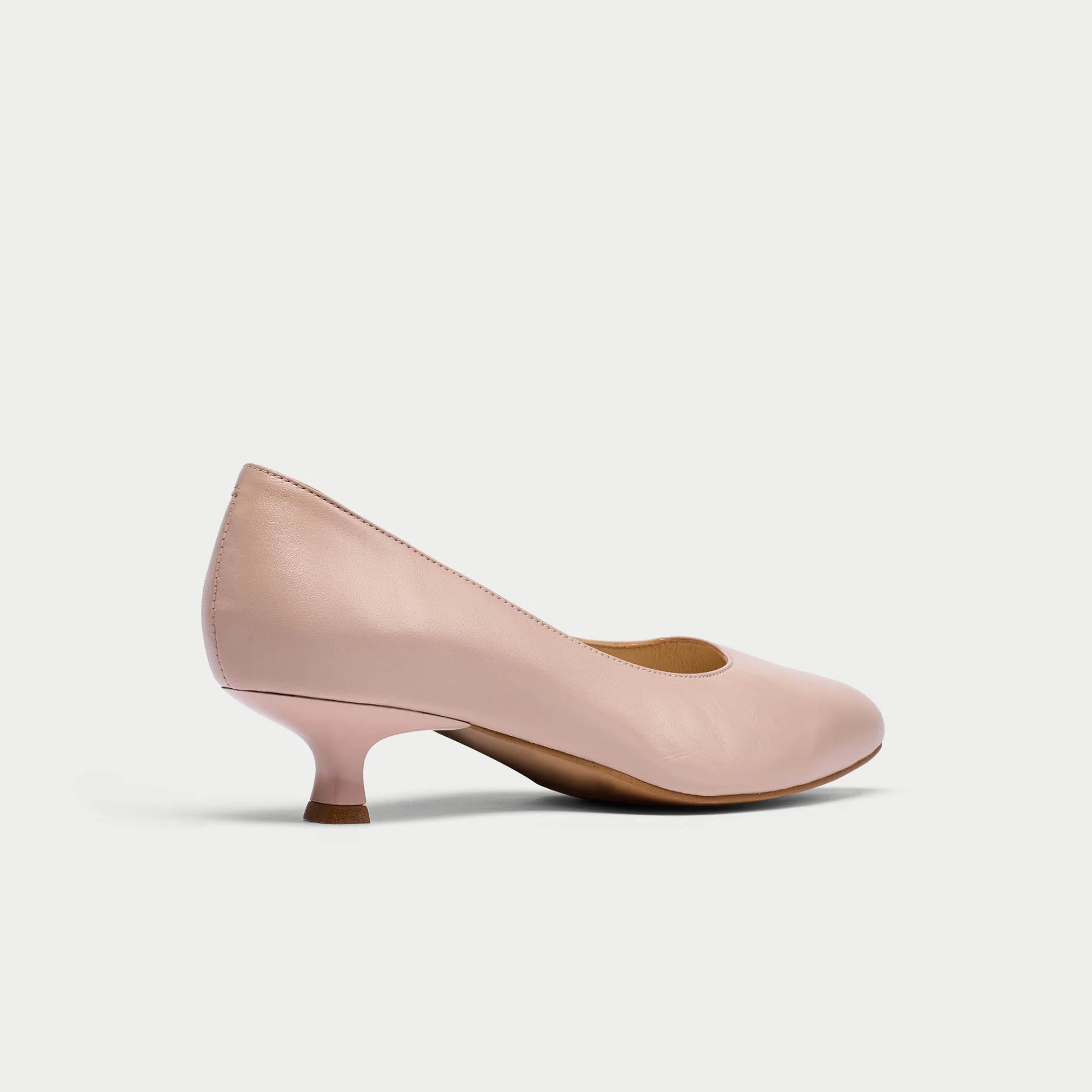 Claudia - Blush Leather Pumps - Image 6