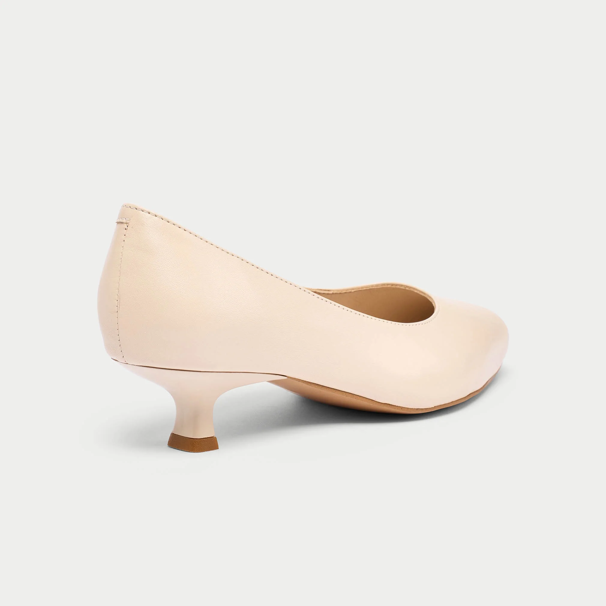 Claudia - Light Beige Leather Pumps - Image 4