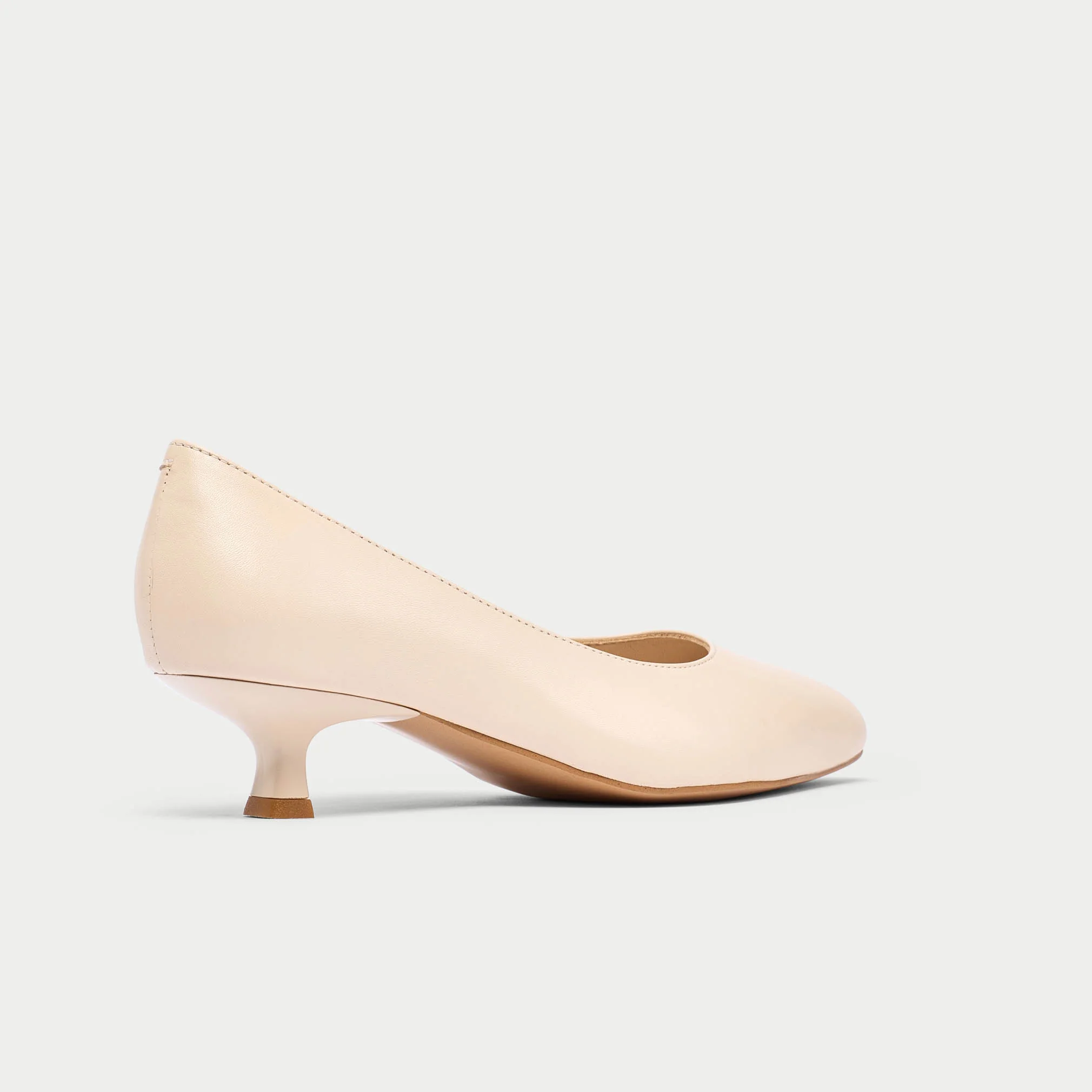 Claudia - Light Beige Leather Pumps - Image 7