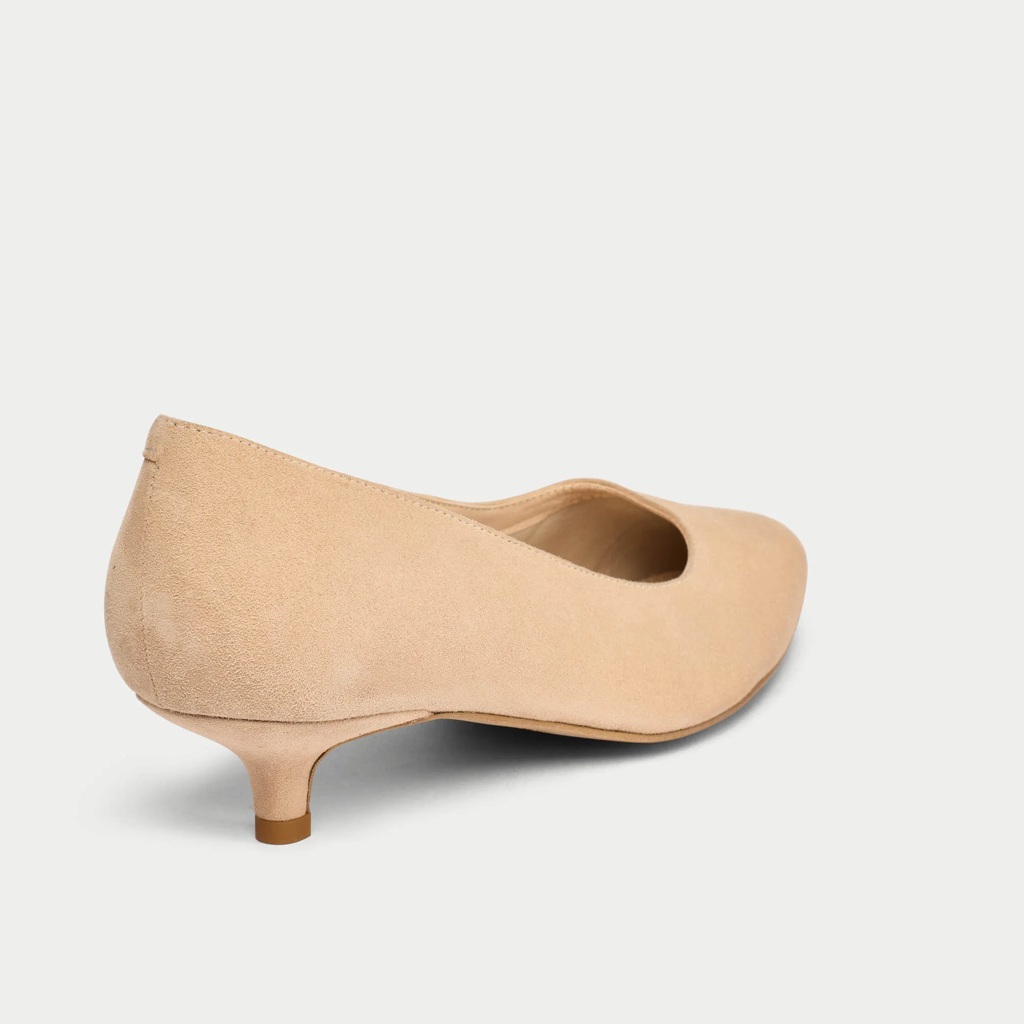 Claudia - Taupe Suede Pumps - Image 4