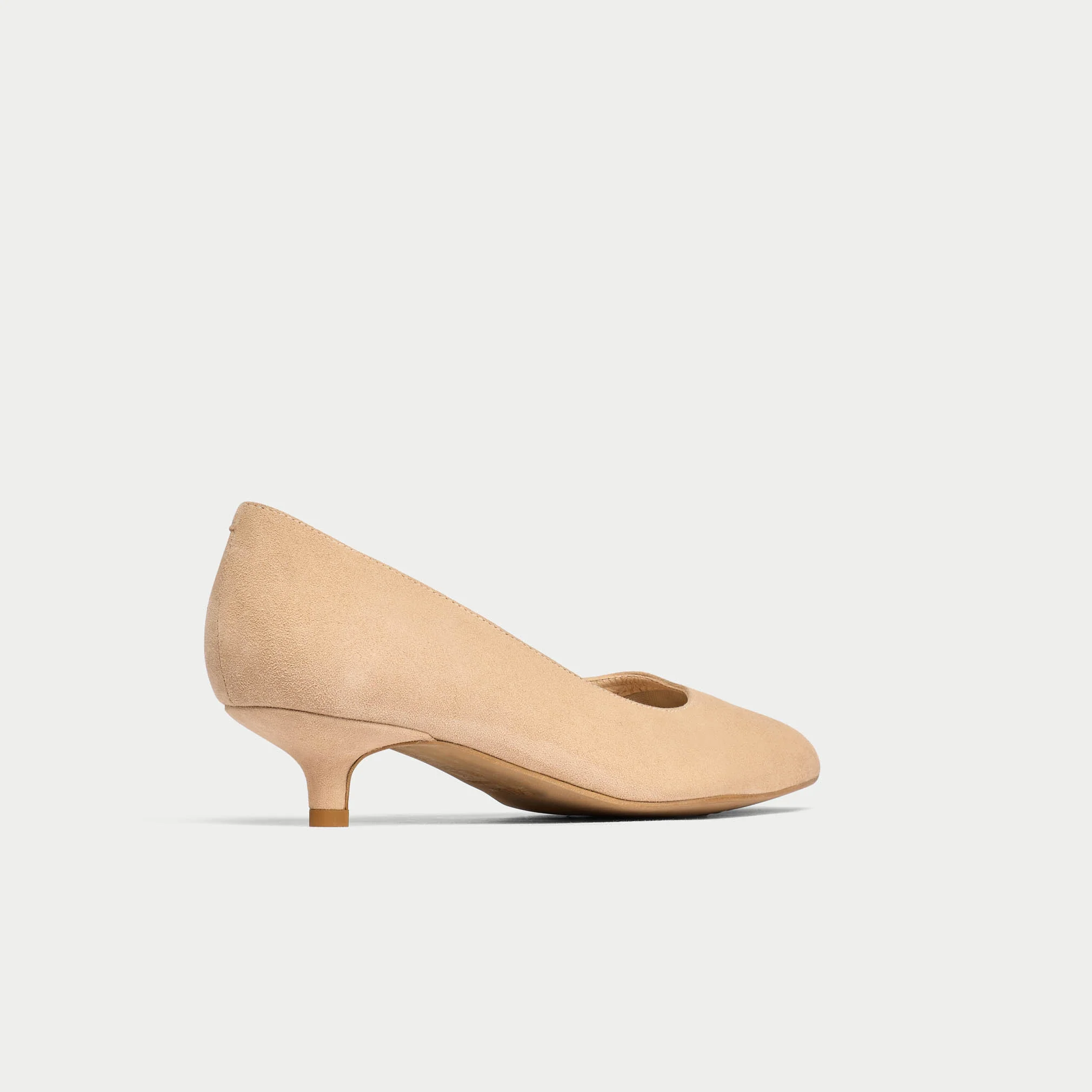 Claudia - Taupe Suede Pumps - Image 6