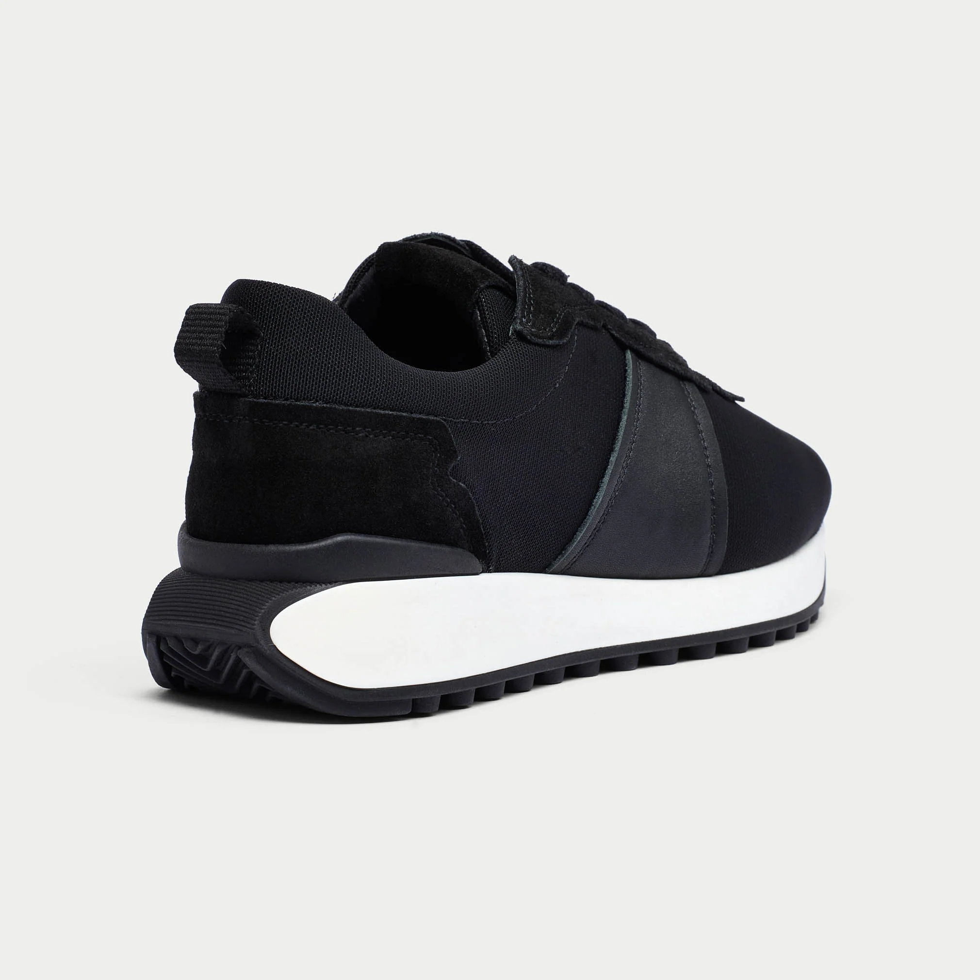 Cosmos - Chunky-Sole Black Wide Fit Sneakers - Image 5