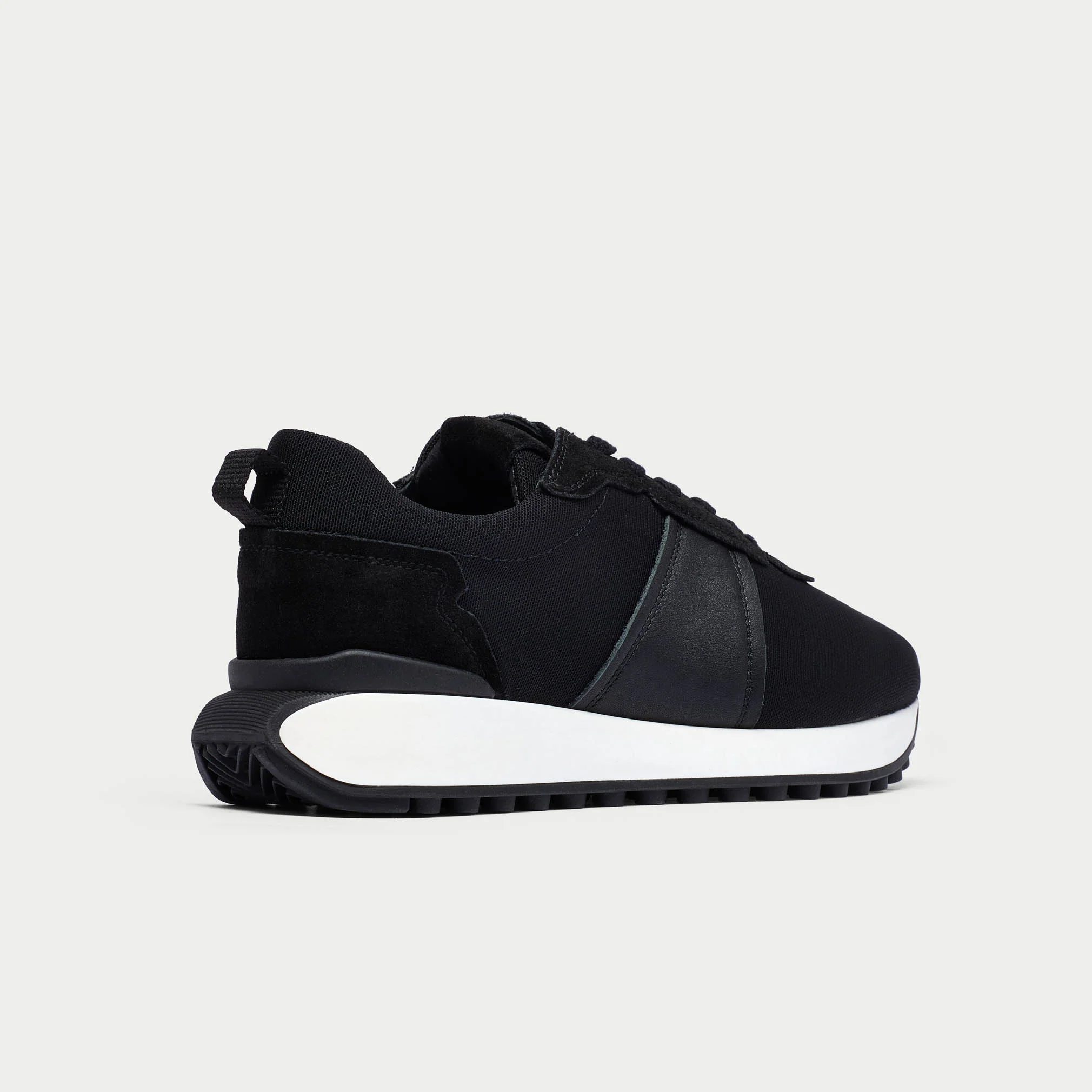 Cosmos - Chunky-Sole Black Wide Fit Sneakers - Image 7