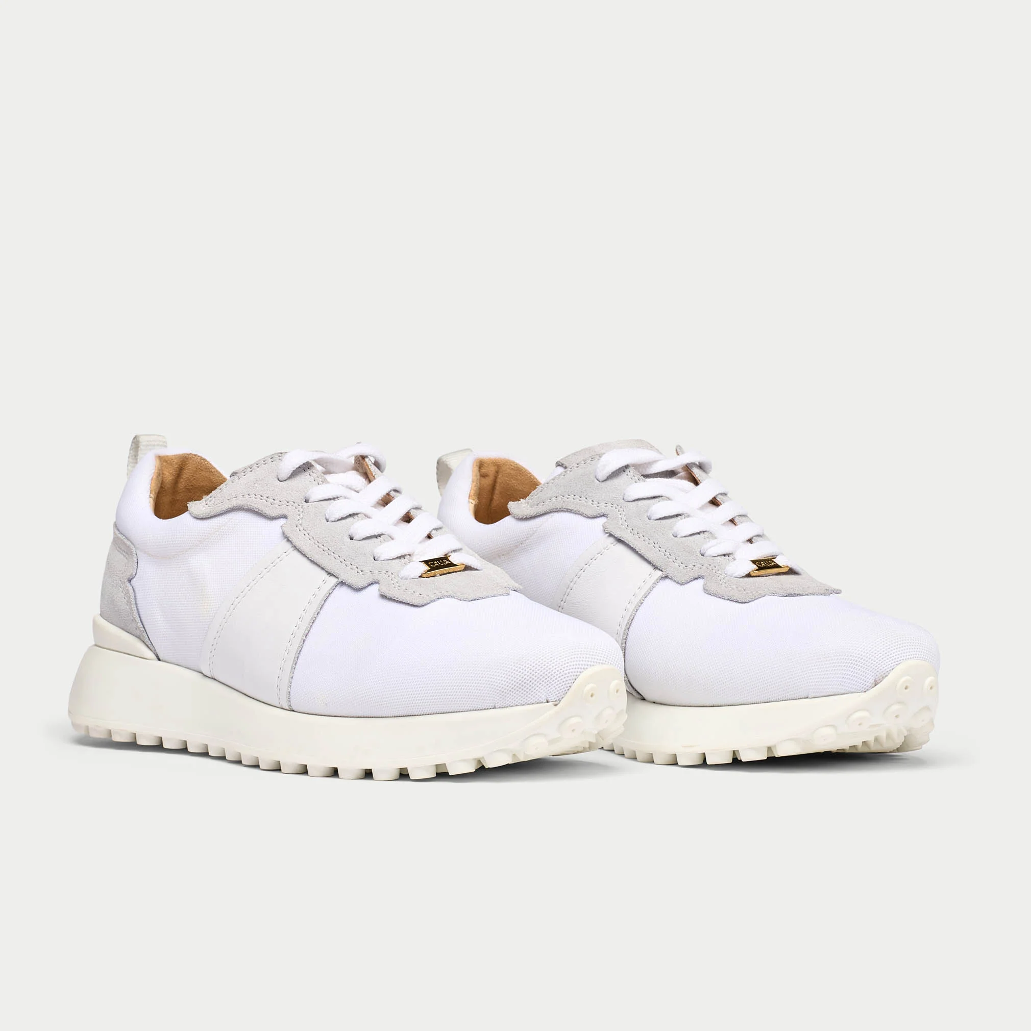 Cosmos - Chunky-Sole White Wide Fit Sneakers - Image 3