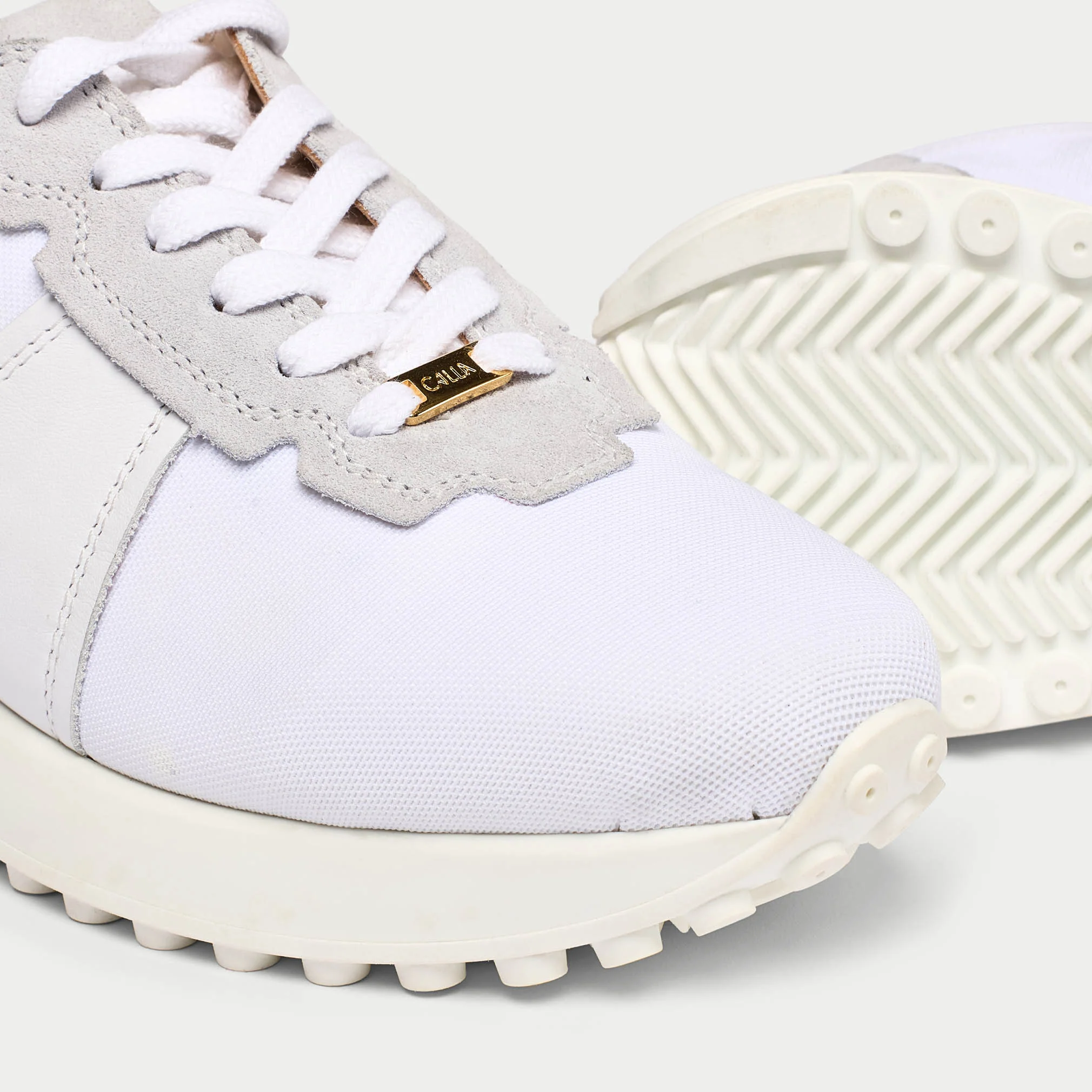 Cosmos - Chunky-Sole White Wide Fit Sneakers - Image 4