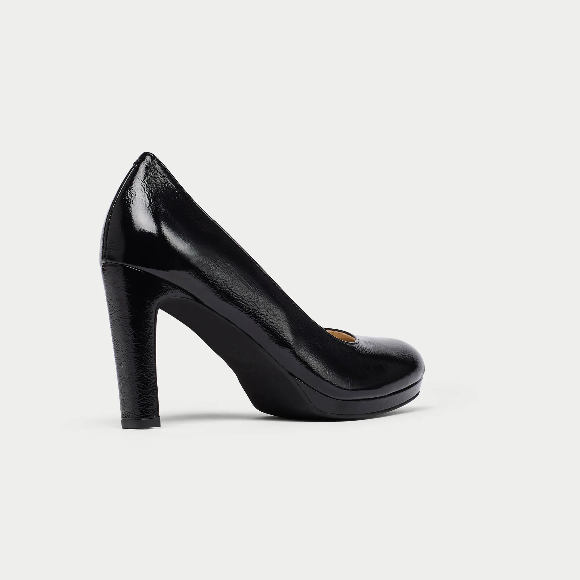 Delilah - Black Shine Leather Pumps - Image 10