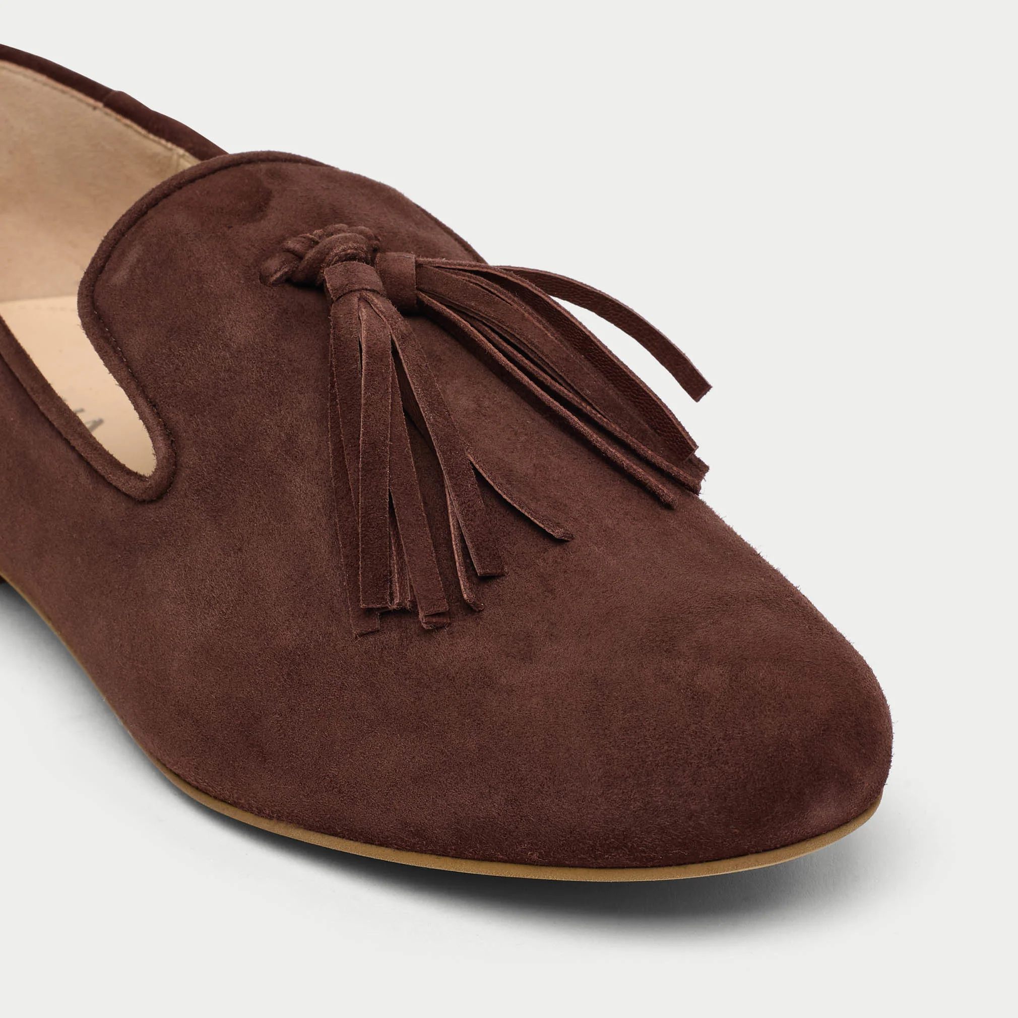 Freya - Brown Suede Loafers - Image 5