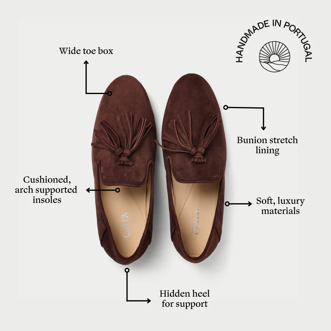 Freya - Brown Suede Loafers - Image 7