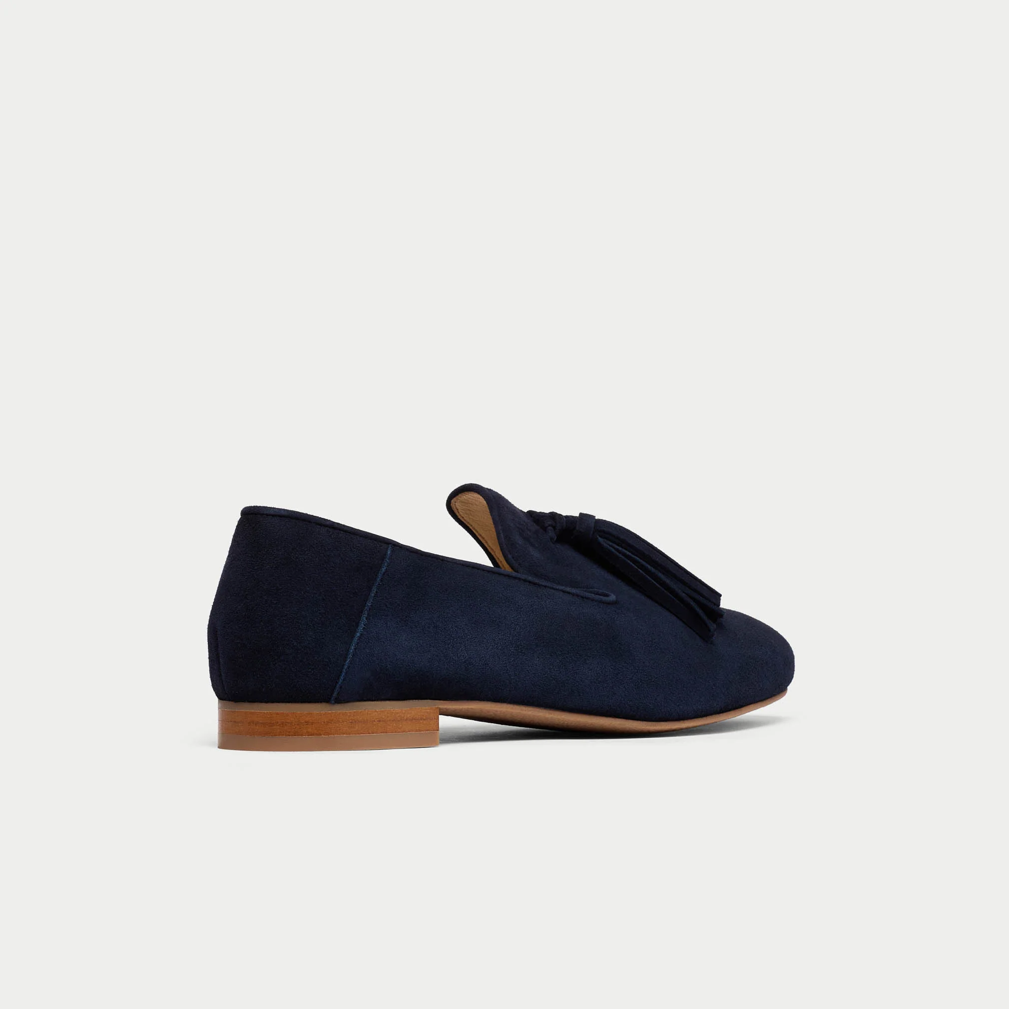 Freya - Deep Navy Suede Loafers - Image 7