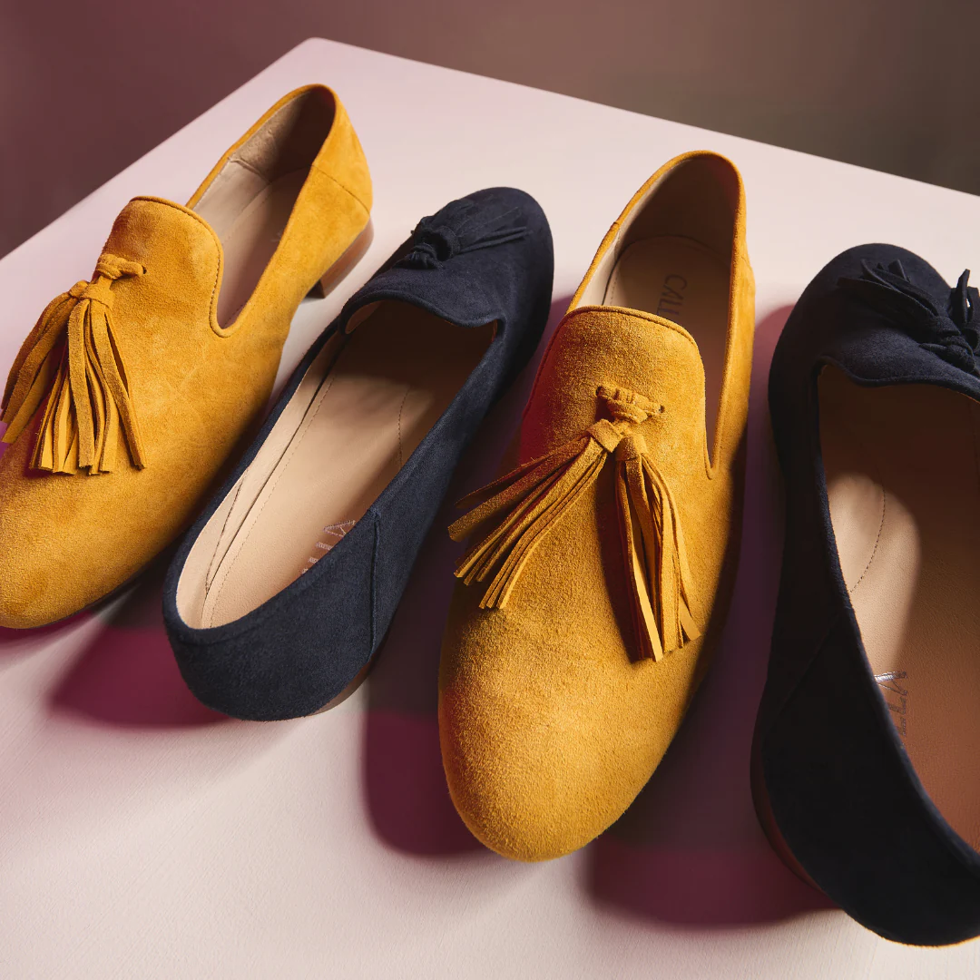 Freya - Deep Navy Suede Loafers - Image 8