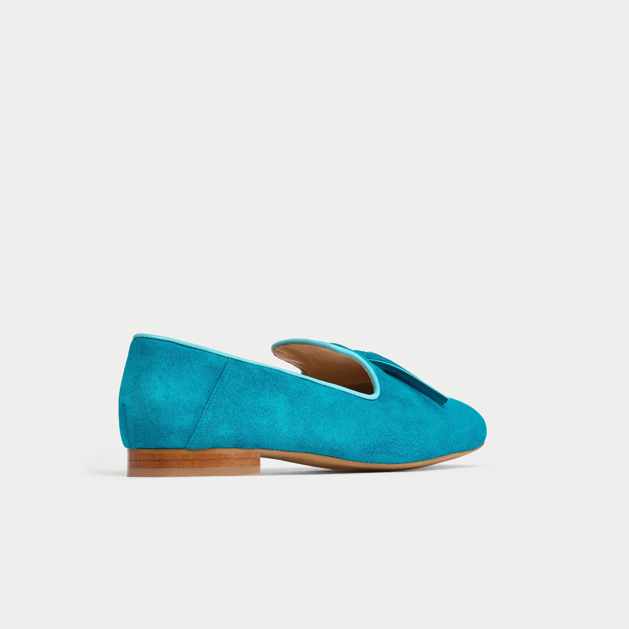 Freya - Teal Suede Loafers - Image 10