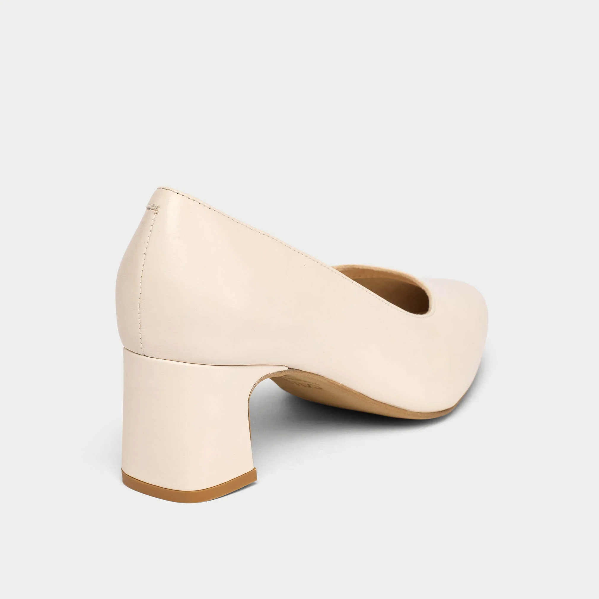 Hallie - Almond Leather Pumps - Image 4