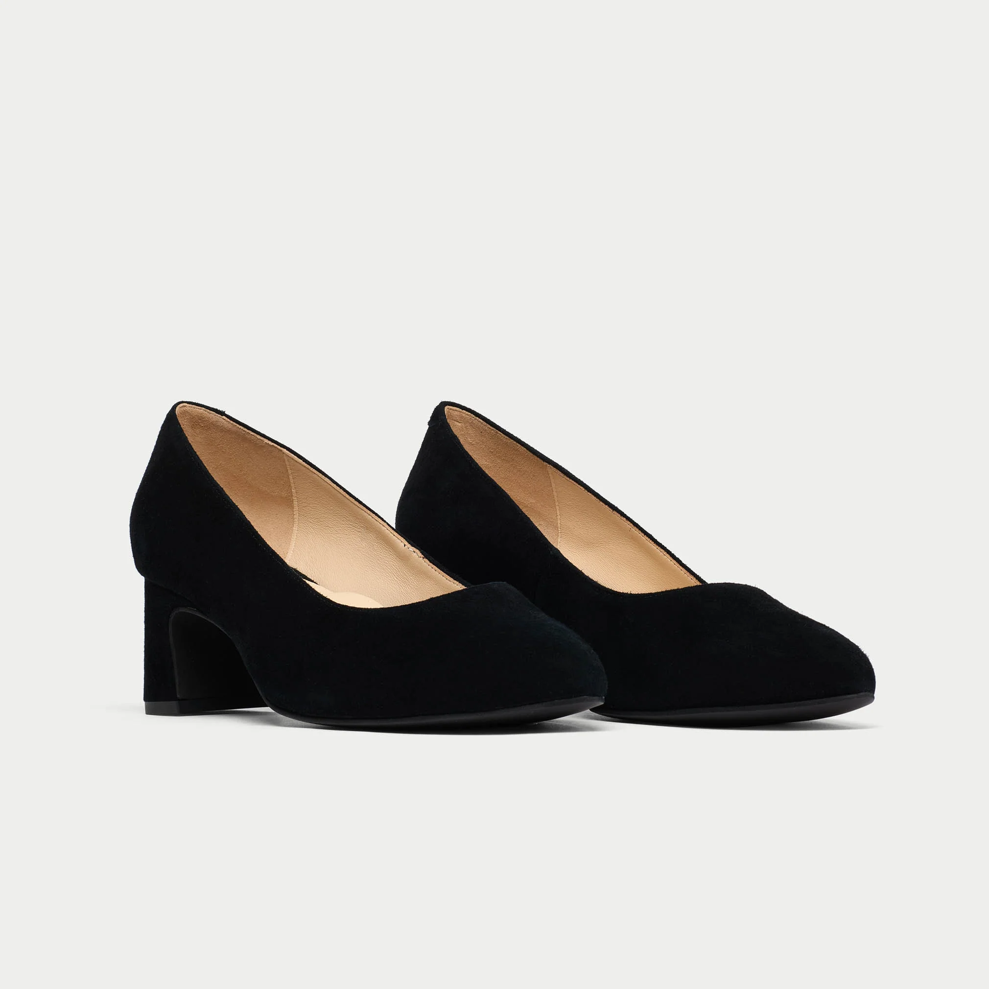 Hallie - Black Suede Pumps - Image 2