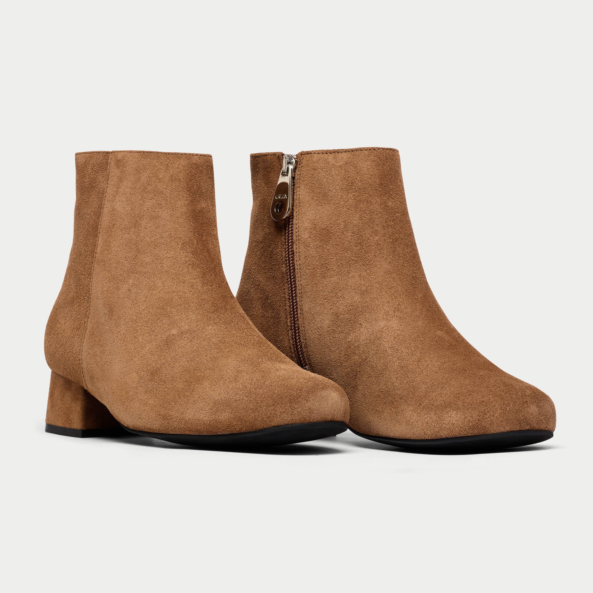 Lexie - Mocha Suede Boots - Image 2