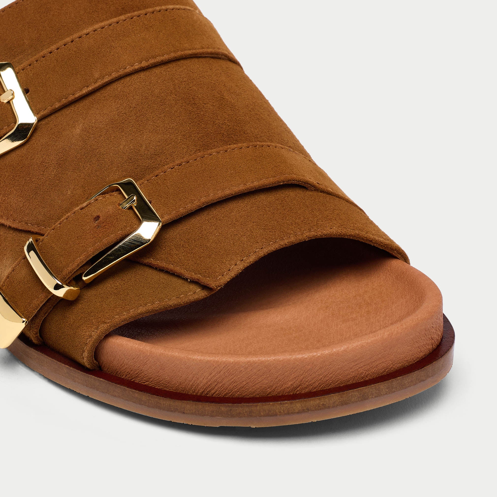 Lily - Tan Suede Sandals - Image 3