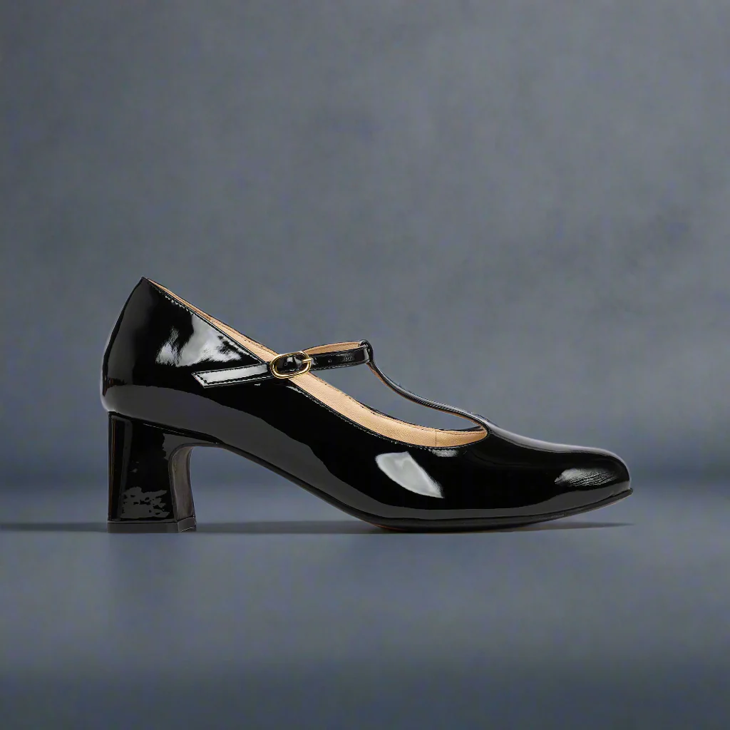 Lorette - Black Patent Leather Pumps