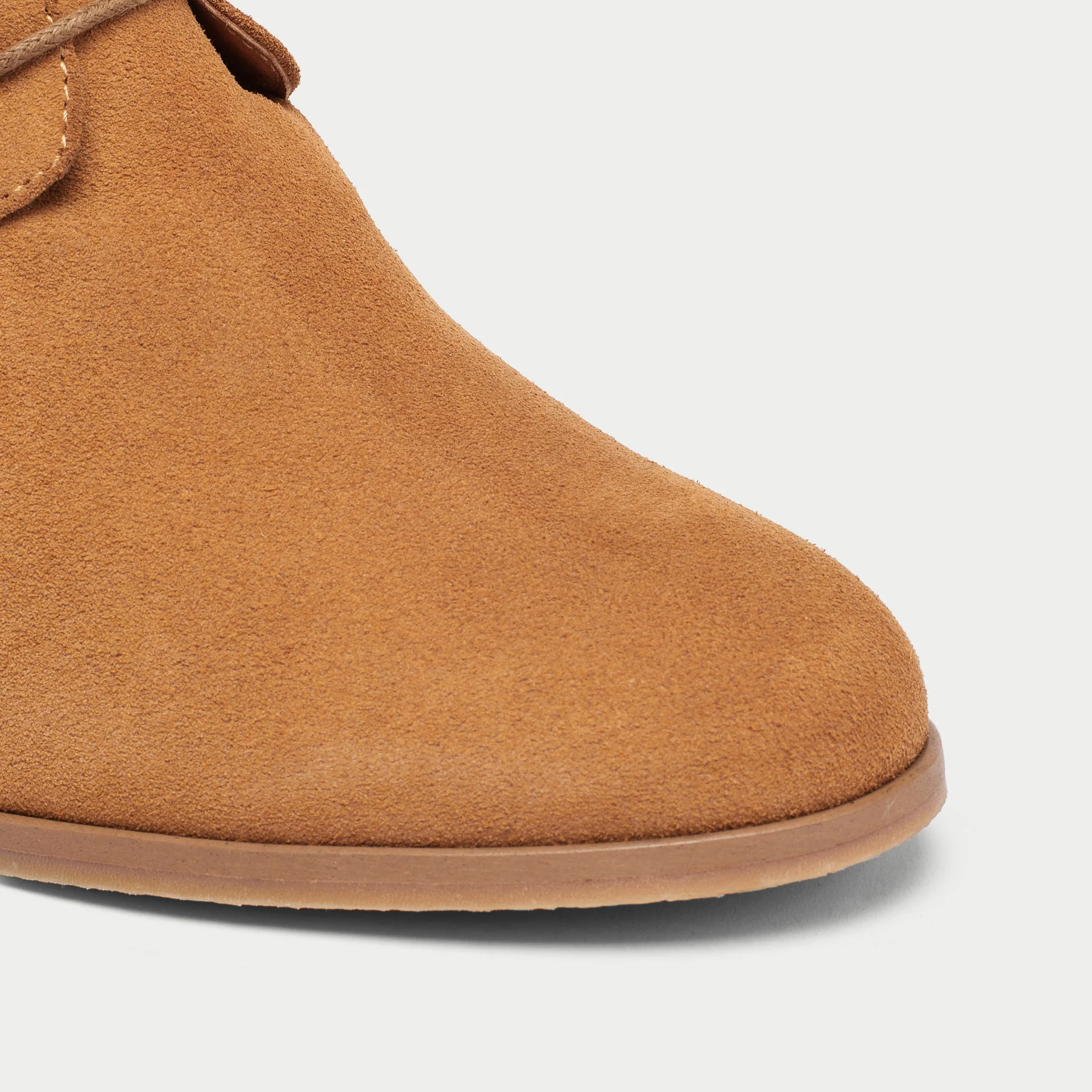 Louise - Beige Suede Wedge Boots - Image 4