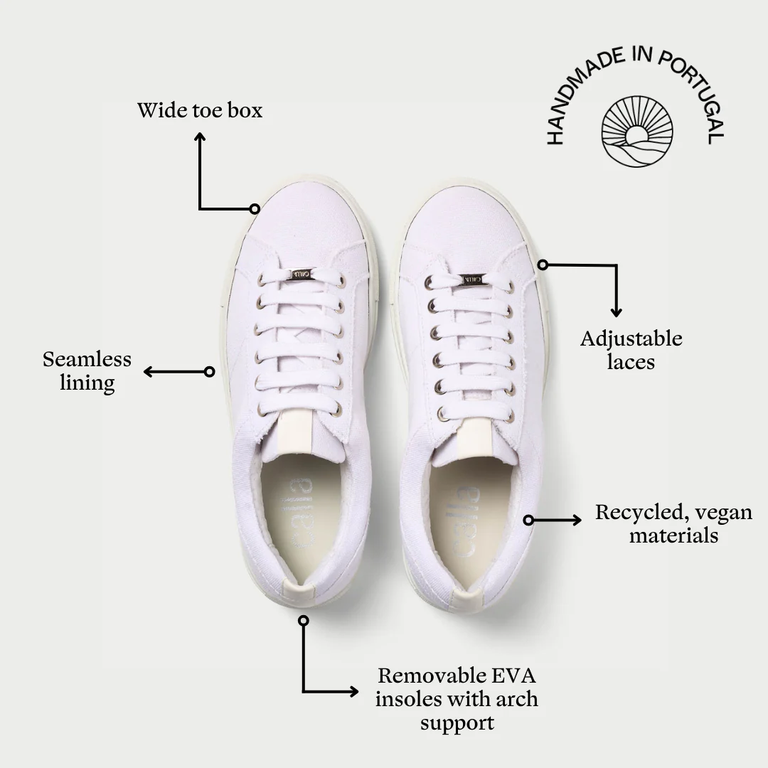 Luna Vegan - White Wide Ft Sneakers - Image 7