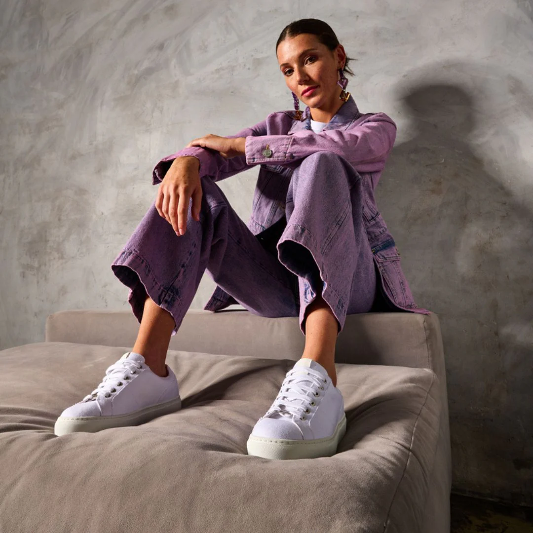 Luna Vegan - White Wide Ft Sneakers - Image 8