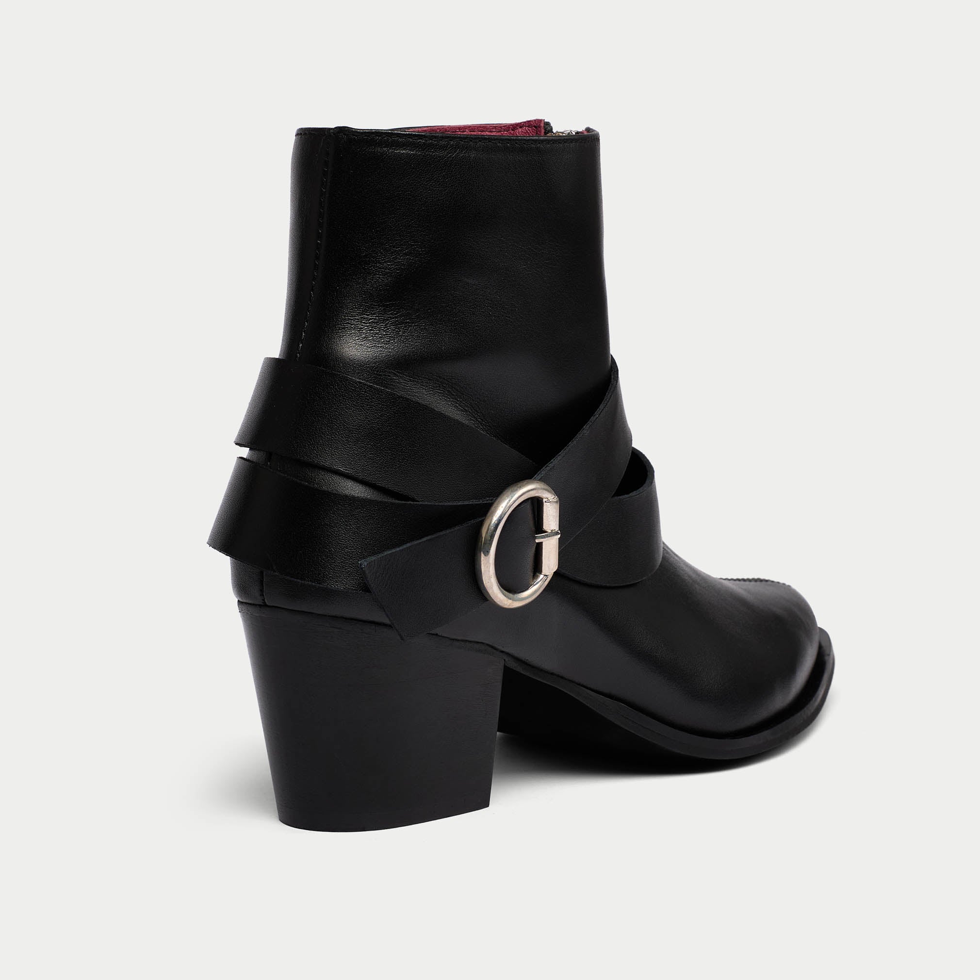 Mabel - Black Leather Boots - Image 3
