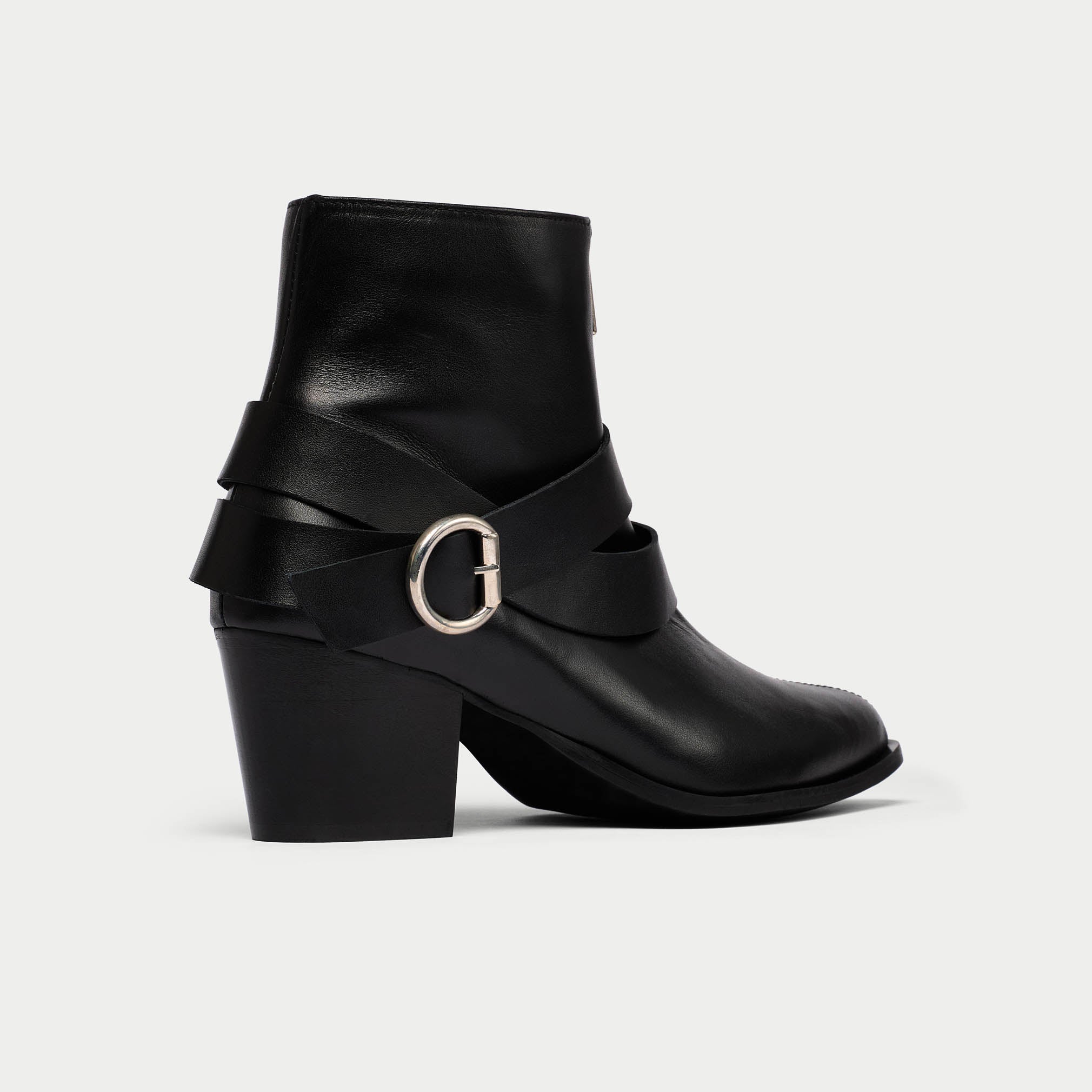 Mabel - Black Leather Boots - Image 5