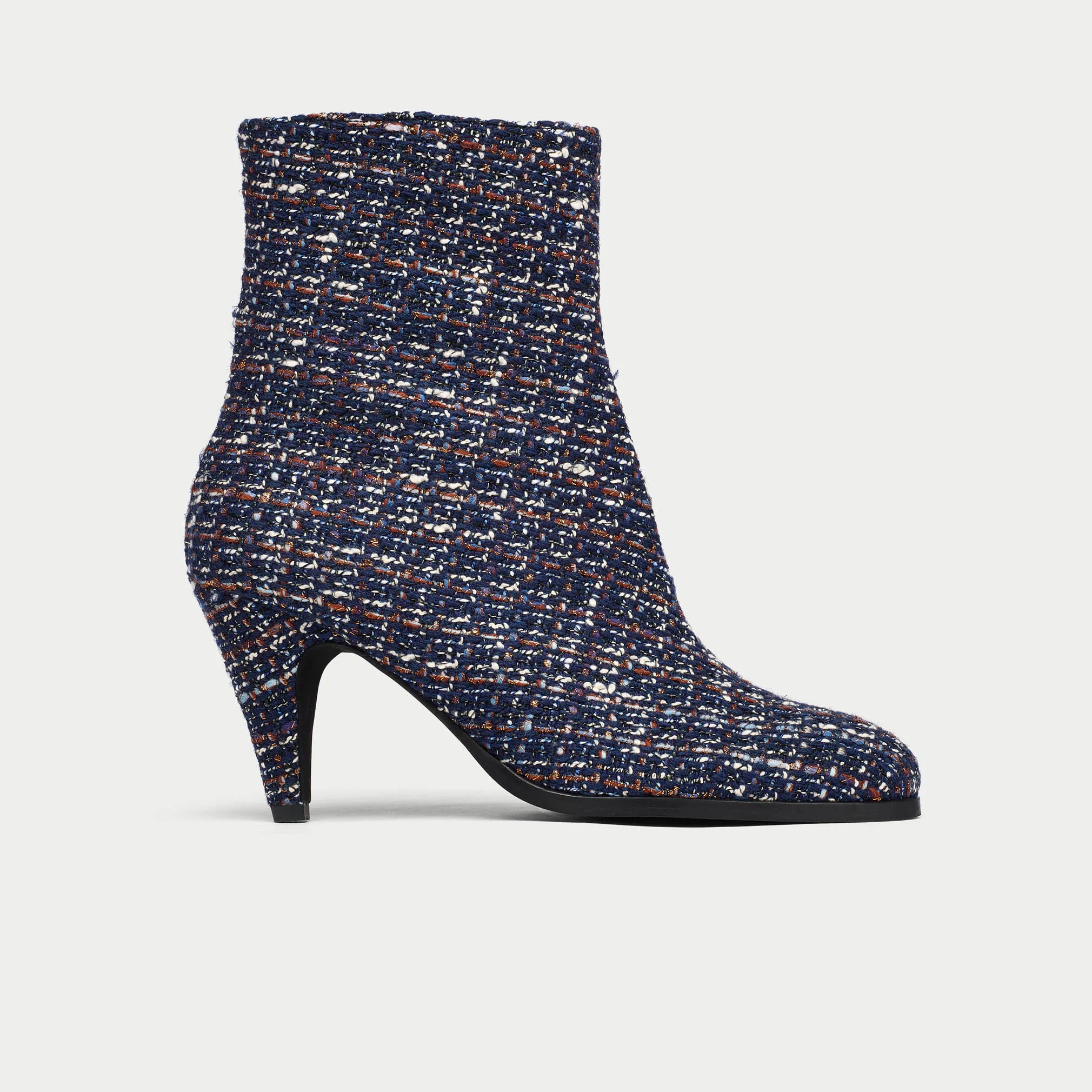 Maya - Navy Tweed Boots - Image 9