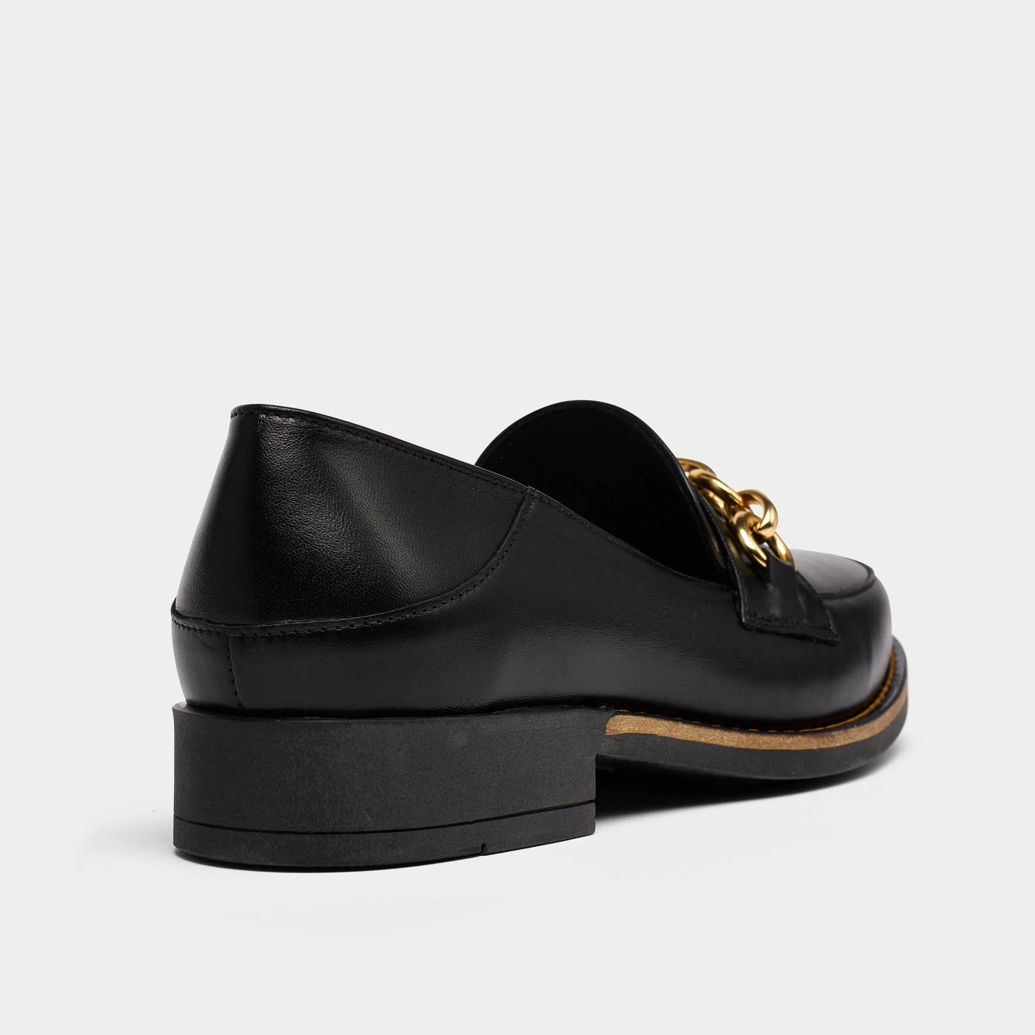 Rebecca - Black Leather Loafers - Image 3
