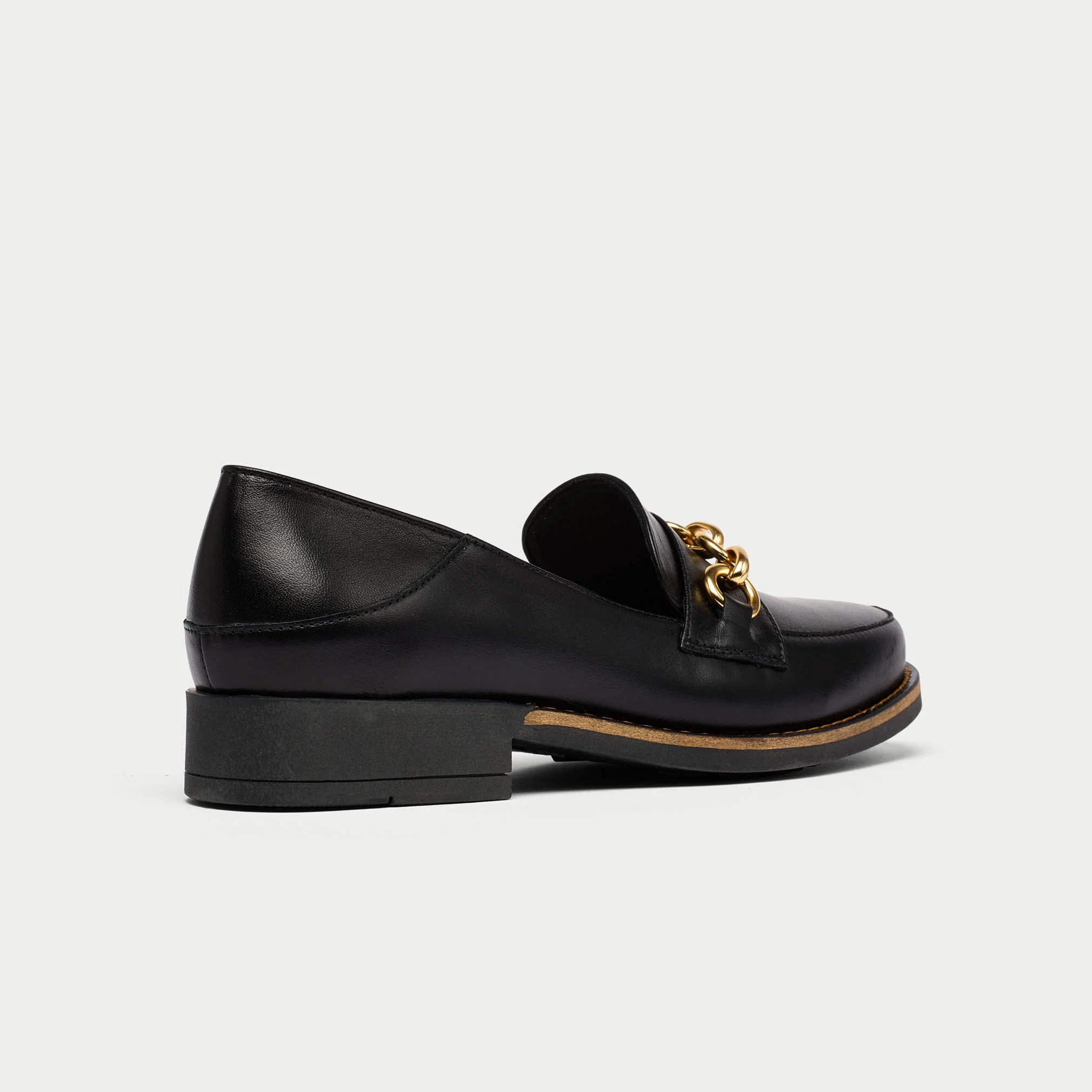 Rebecca - Black Leather Loafers - Image 6