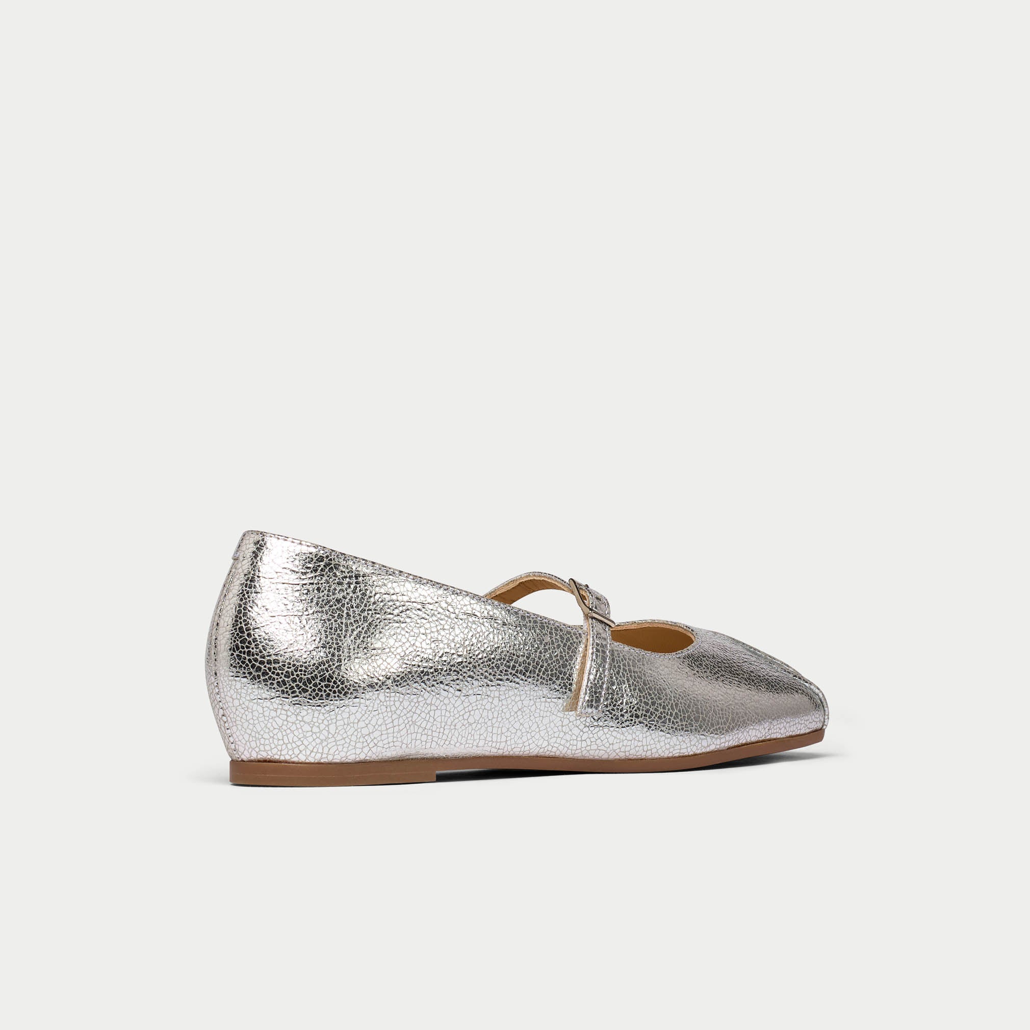 Rosemary - Silver Metallic Ballerinas - Image 10