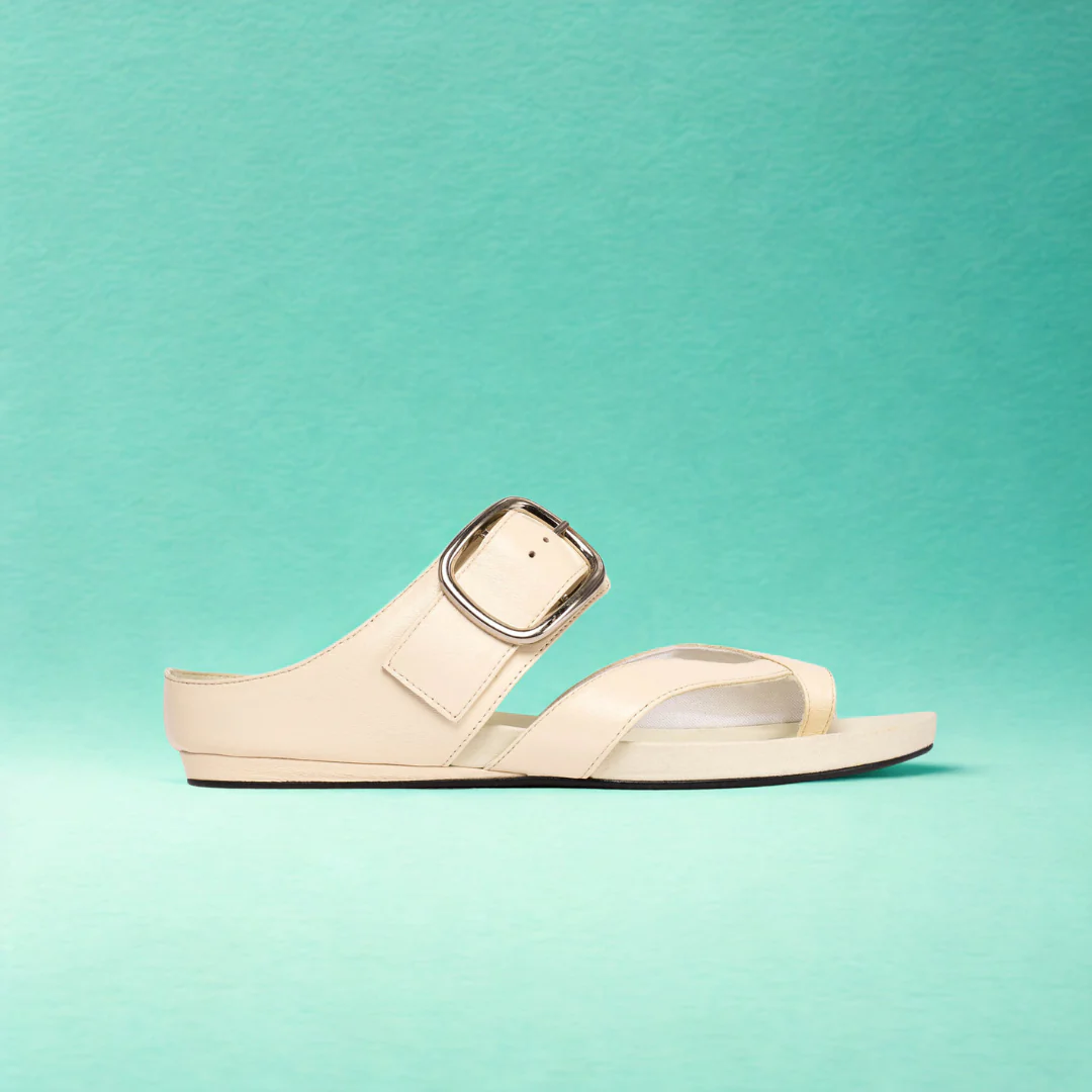 Ruby - Milk Leather Sandals