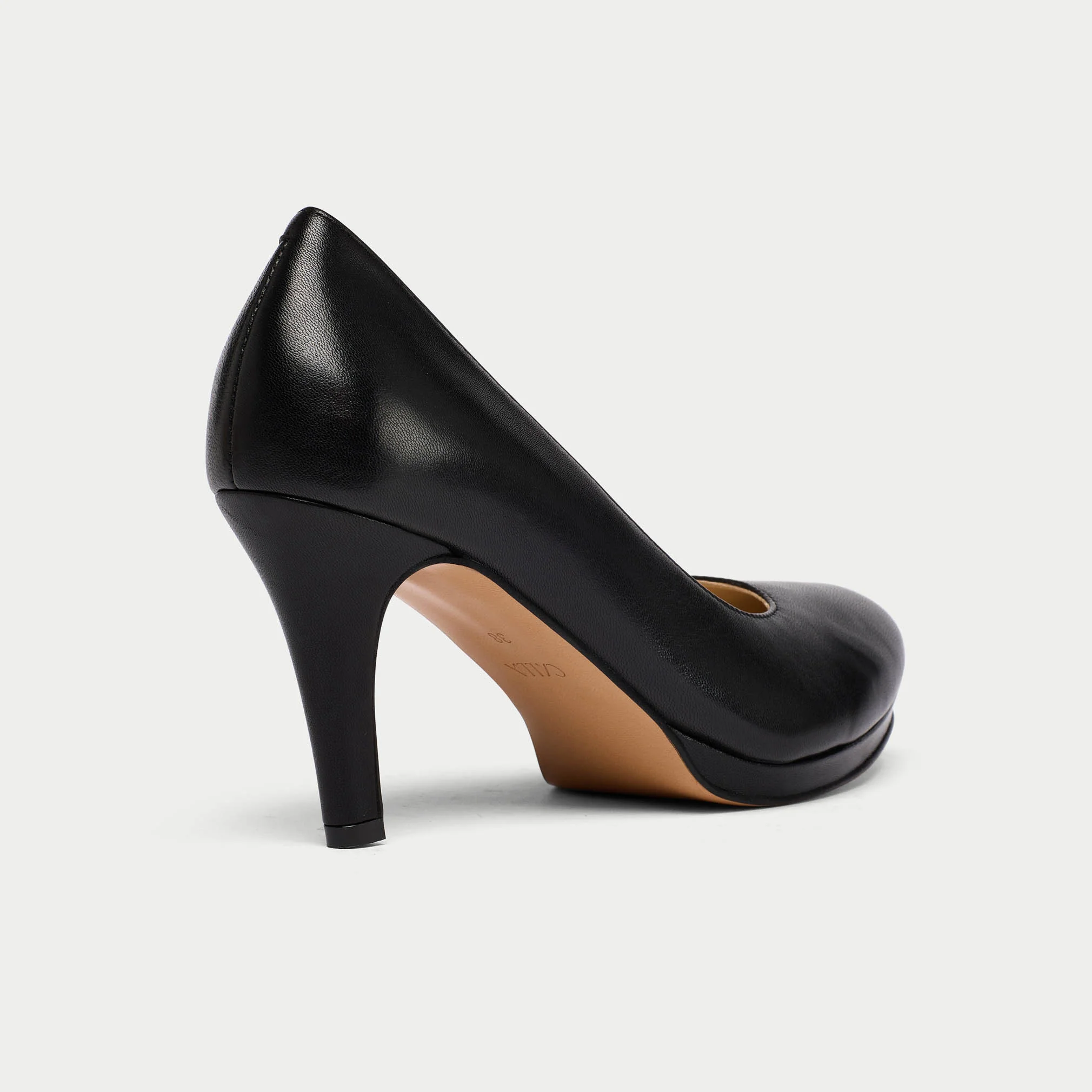 Sophia - Black Leather Pumps - Image 7