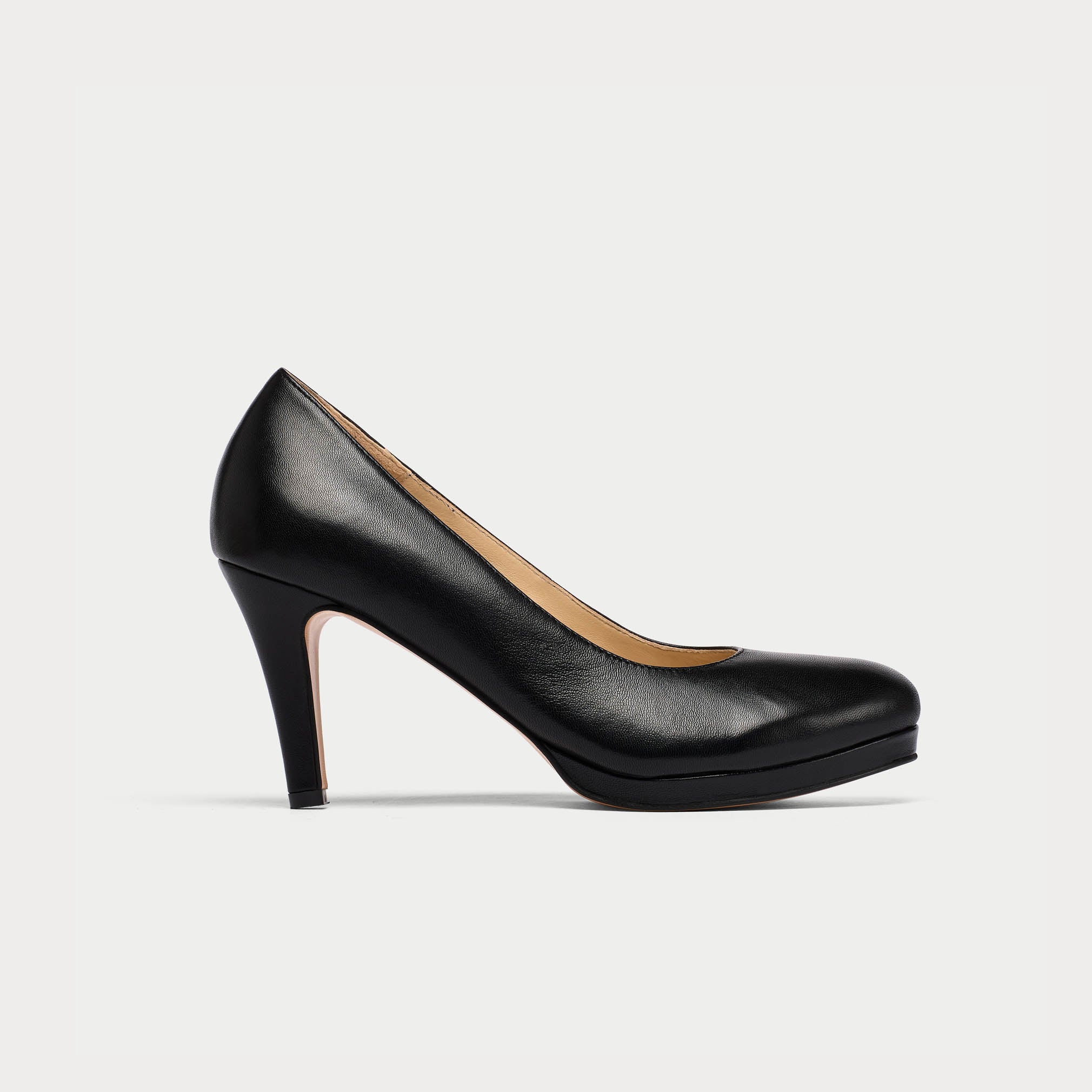 Sophia - Black Leather Pumps - Image 8