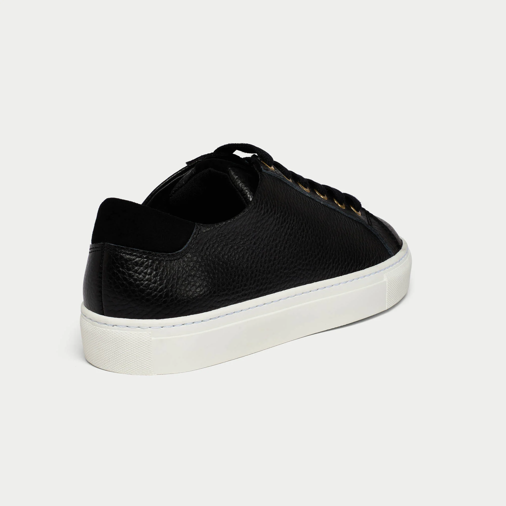 Star - Black Leather Wide Fit Sneakers - Image 4
